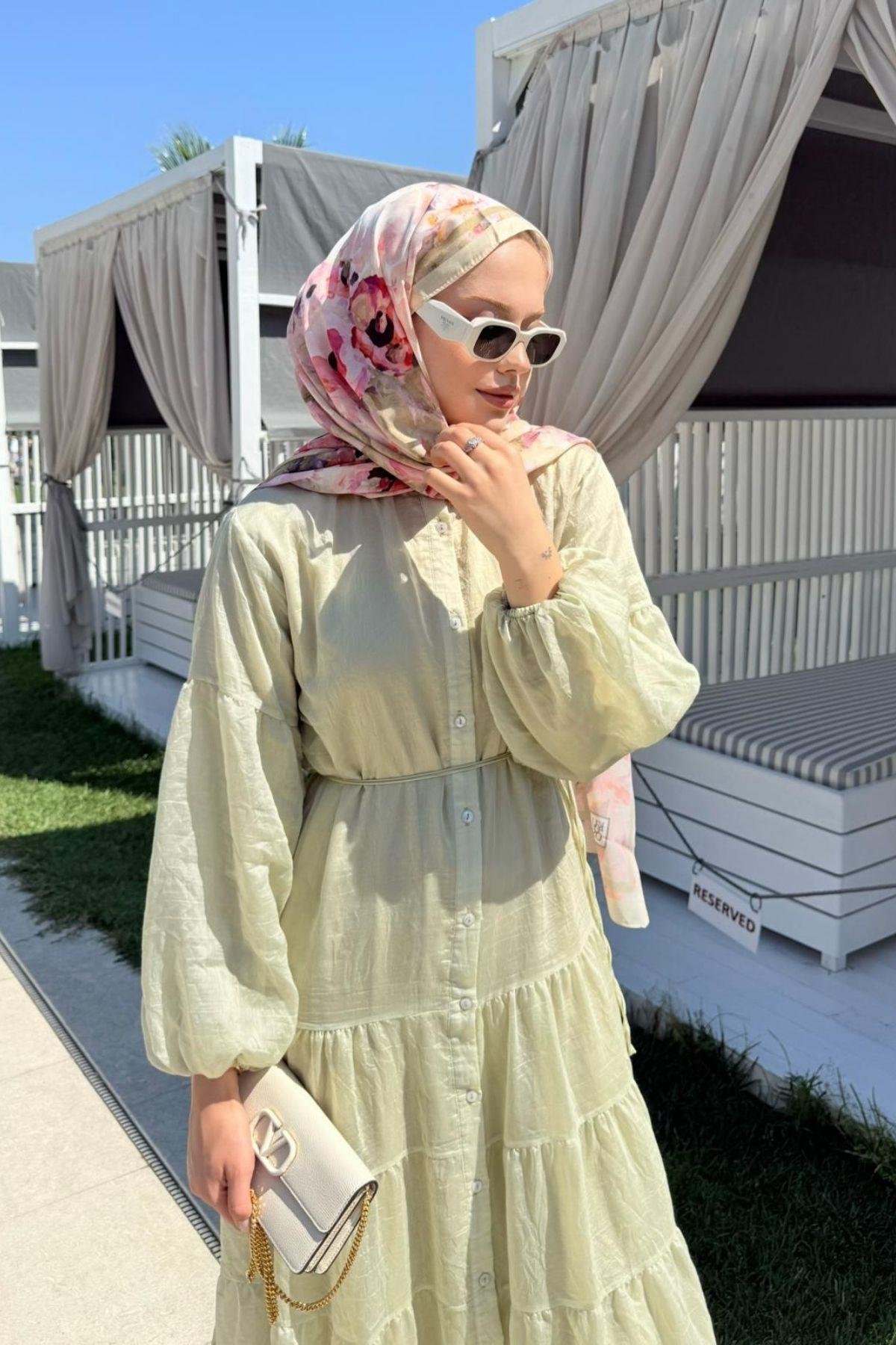 Taba Pamuklu Elbise MİNT, Fiyatları Taba Pamuklu Elbise Mint- Haza Moda