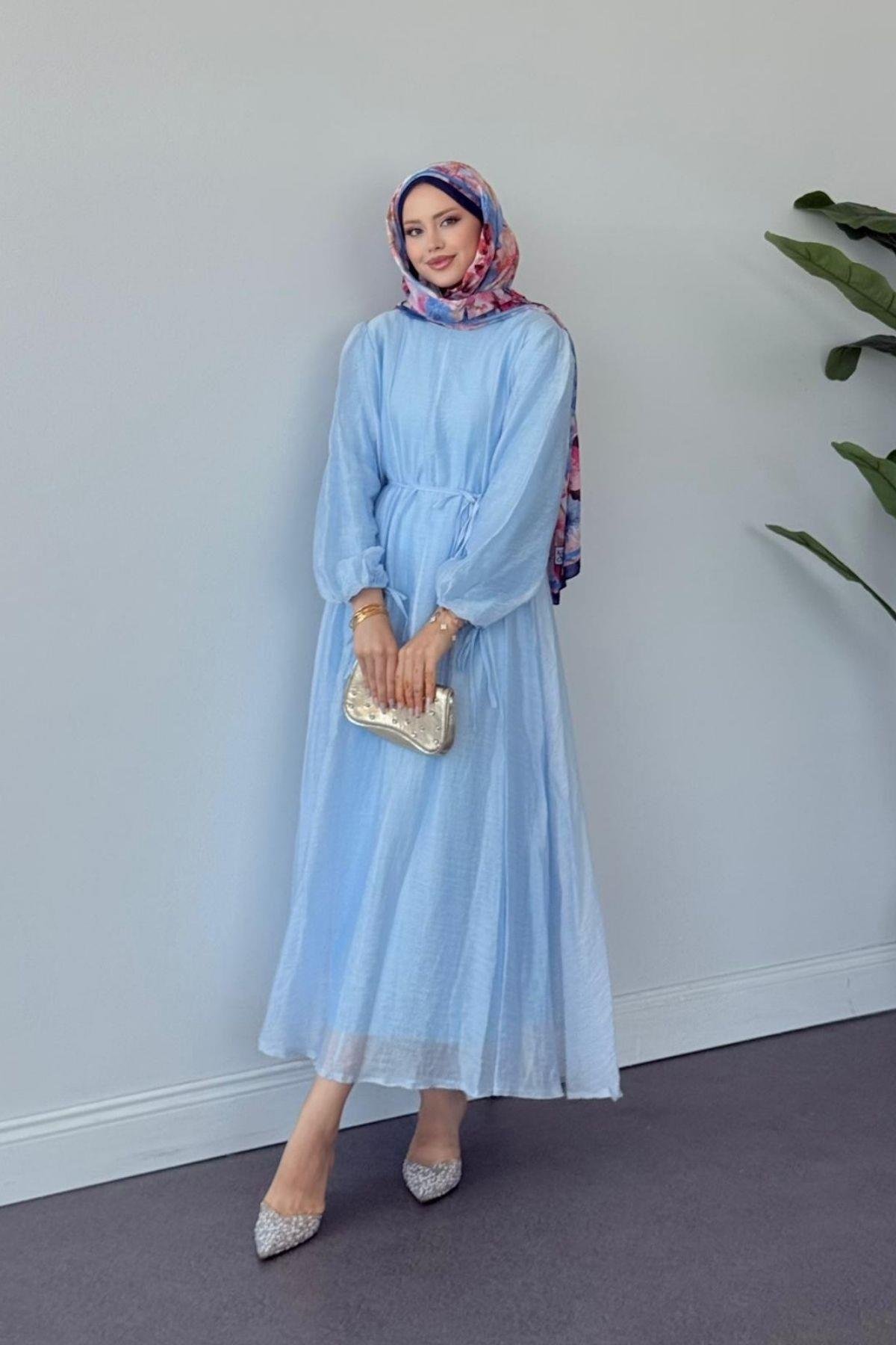 Talia Premium Elbise MAVİ, Fiyatları Talia Premium Elbise MAVİ- Haza Moda