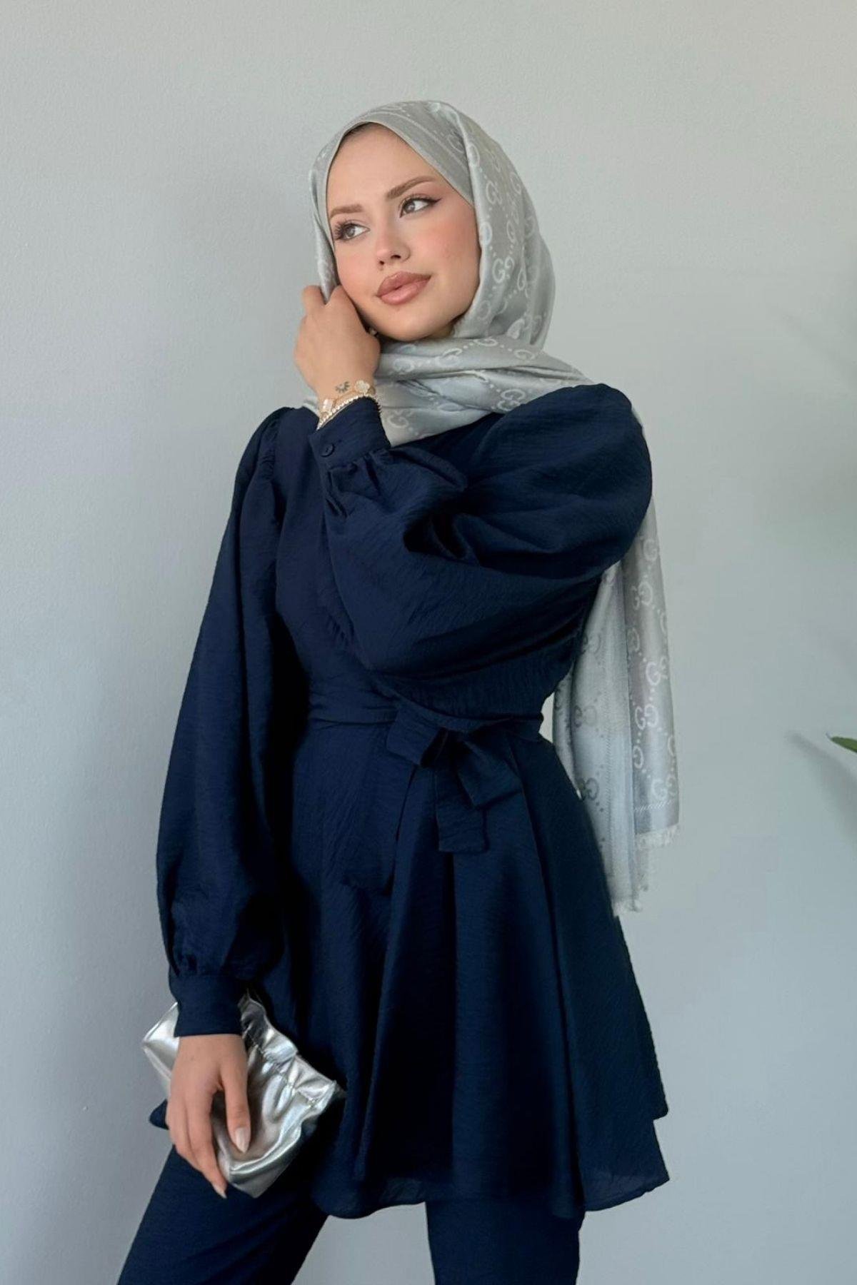 Tanya İkili Takım Lacivert, Fiyatları Tanya İkili Takım Lacivert- Haza Moda 