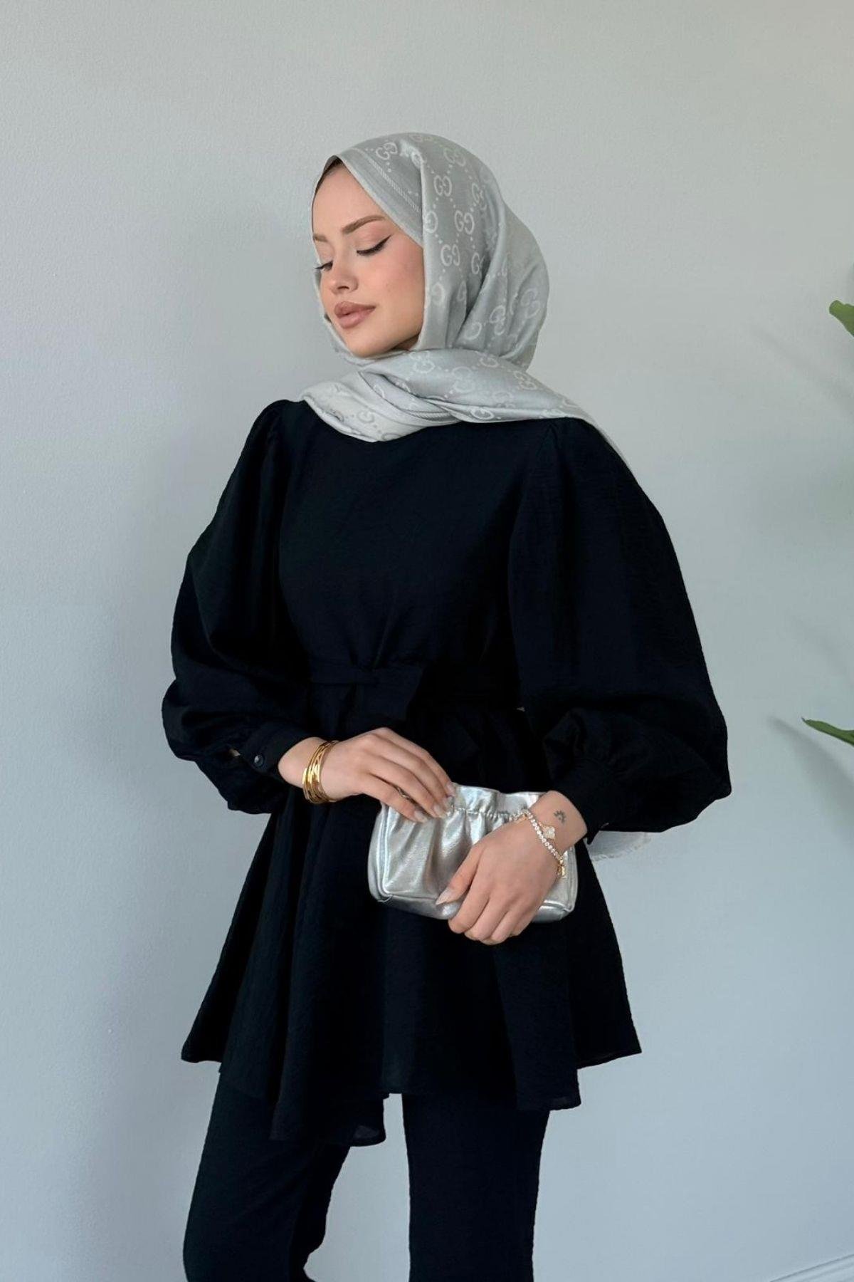 Tanya İkili Takım Siyah, Fiyatları Tanya İkili Takım Siyah- Haza Moda 