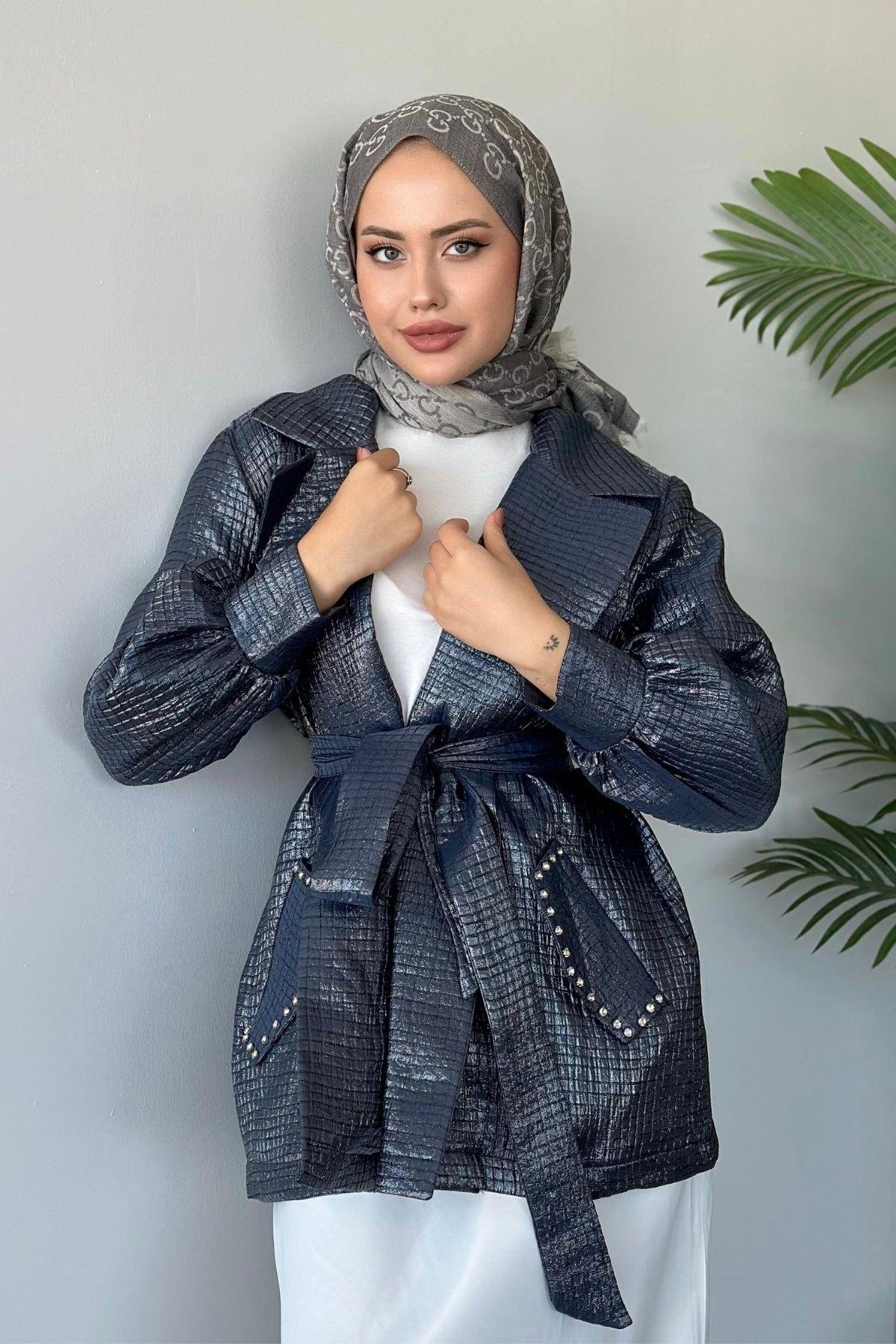 Taşlı Broker Ceket Lacivert, Fiyatları 