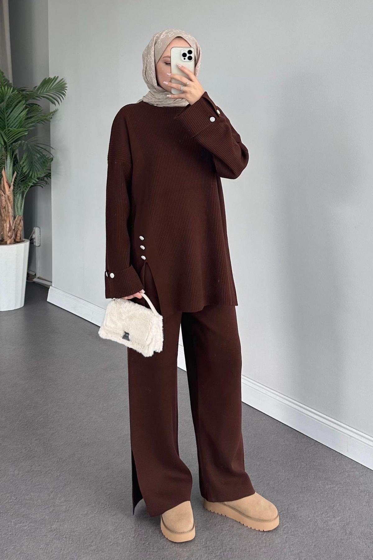 Teressa Triko Takım Acıkahve, Fiyatları 