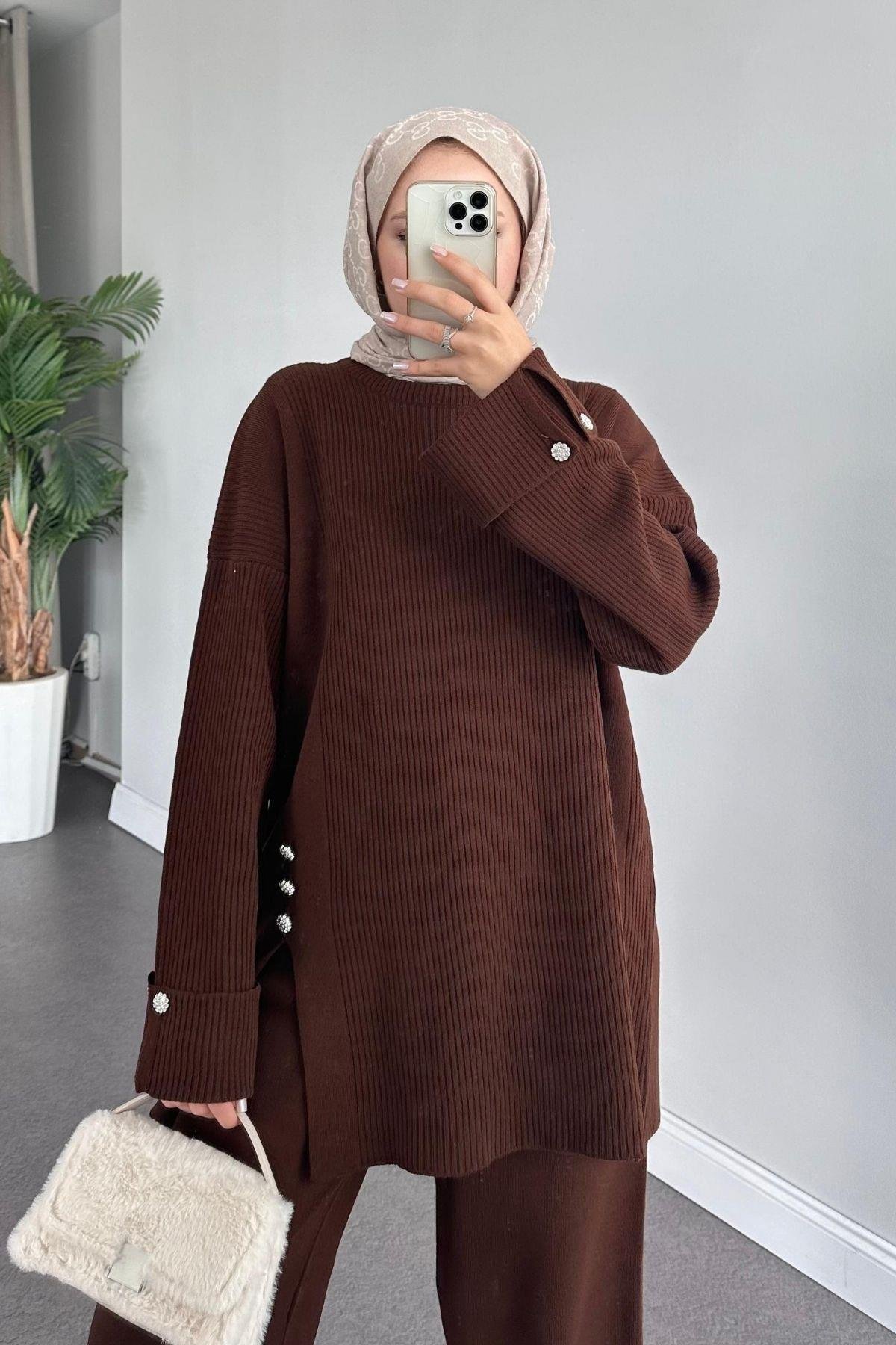 Teressa Triko Takım Acıkahve, Fiyatları 