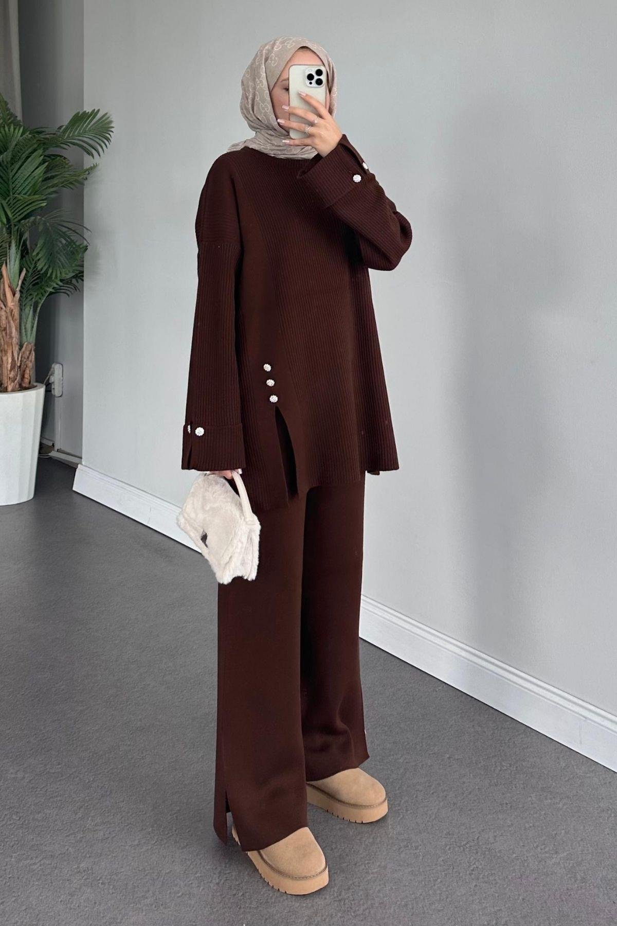 Teressa Triko Takım Acıkahve, Fiyatları 