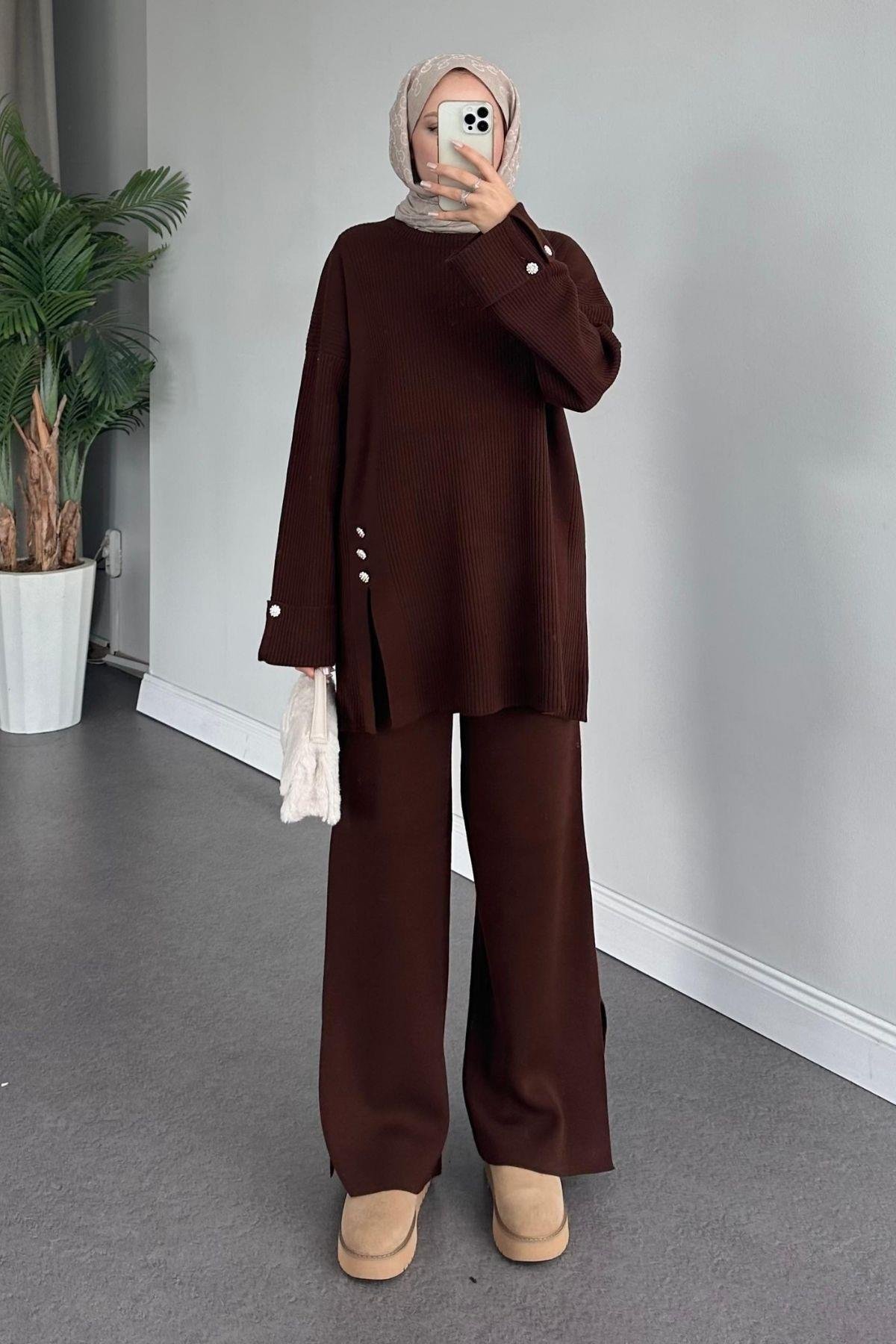 Teressa Triko Takım Acıkahve, Fiyatları 