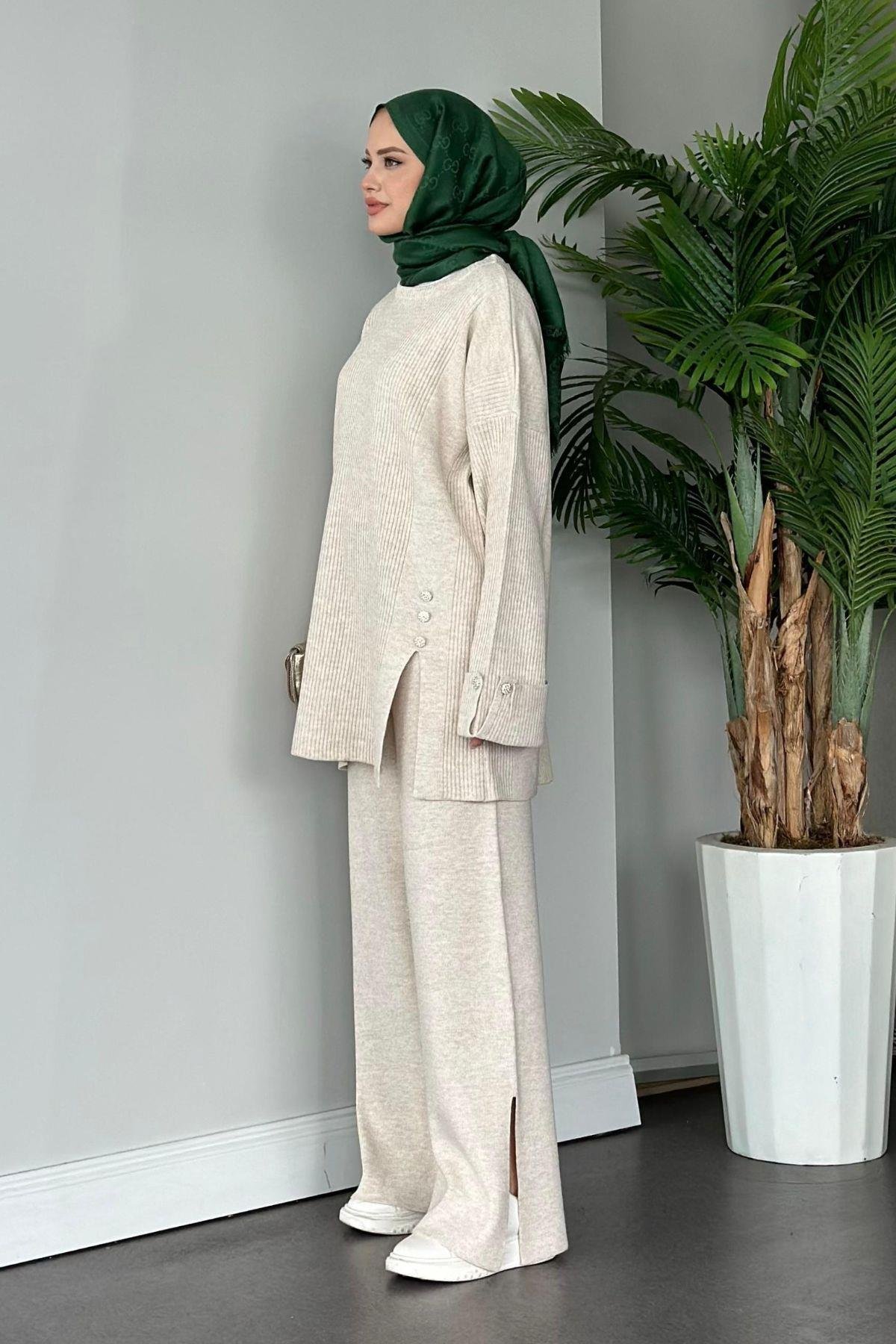 Teressa Triko Takım Bej, Fiyatları 