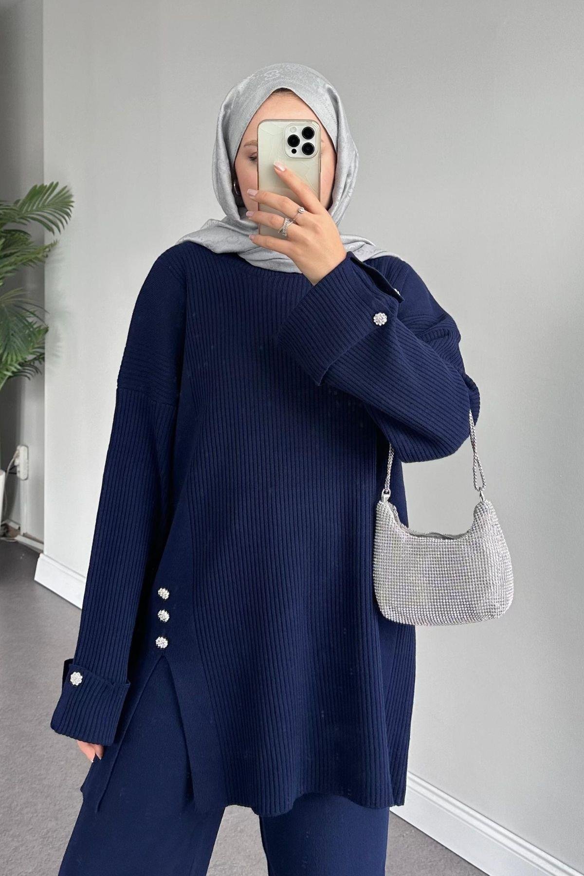 Teressa Triko Takım Lacivert, Fiyatları 