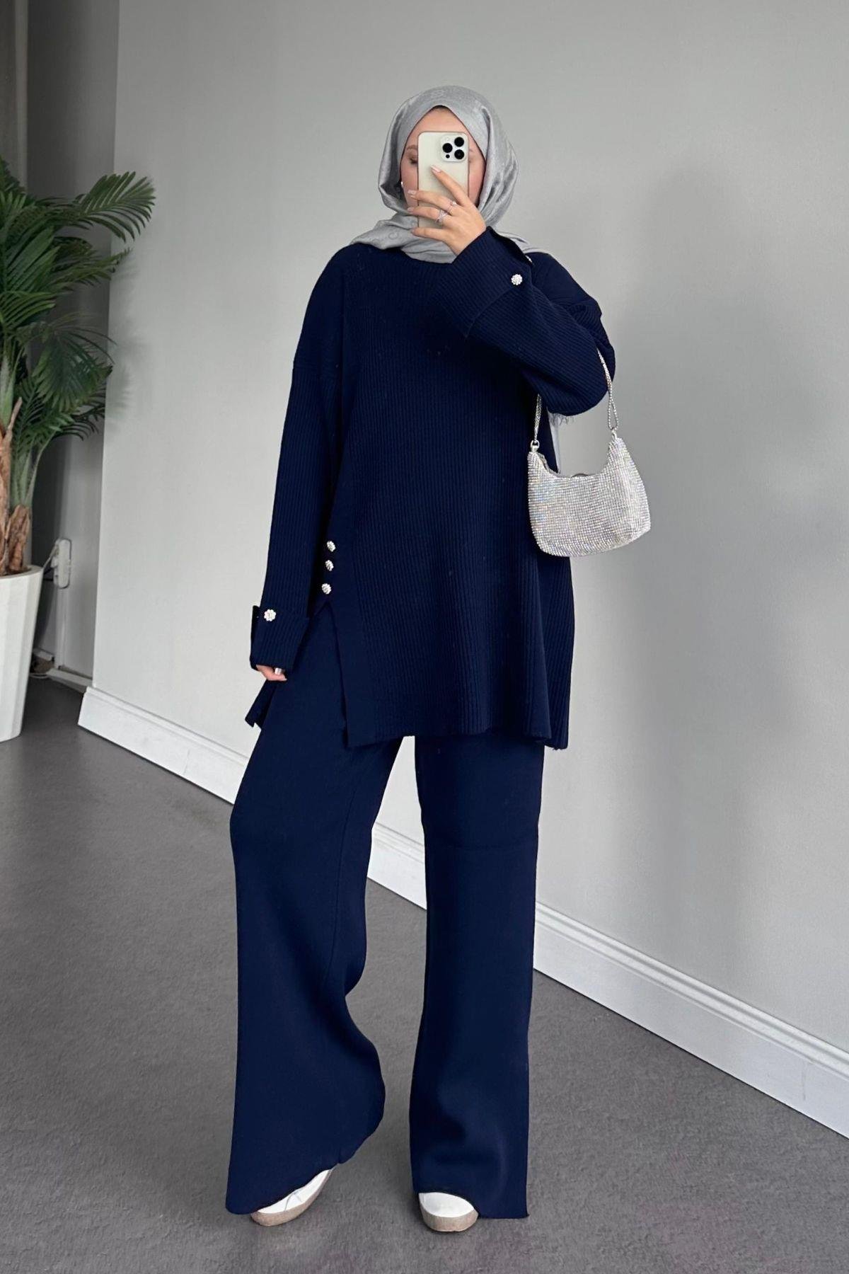 Teressa Triko Takım Lacivert, Fiyatları 