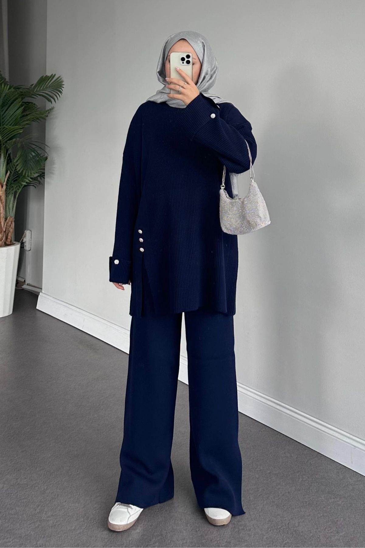 Teressa Triko Takım Lacivert, Fiyatları 