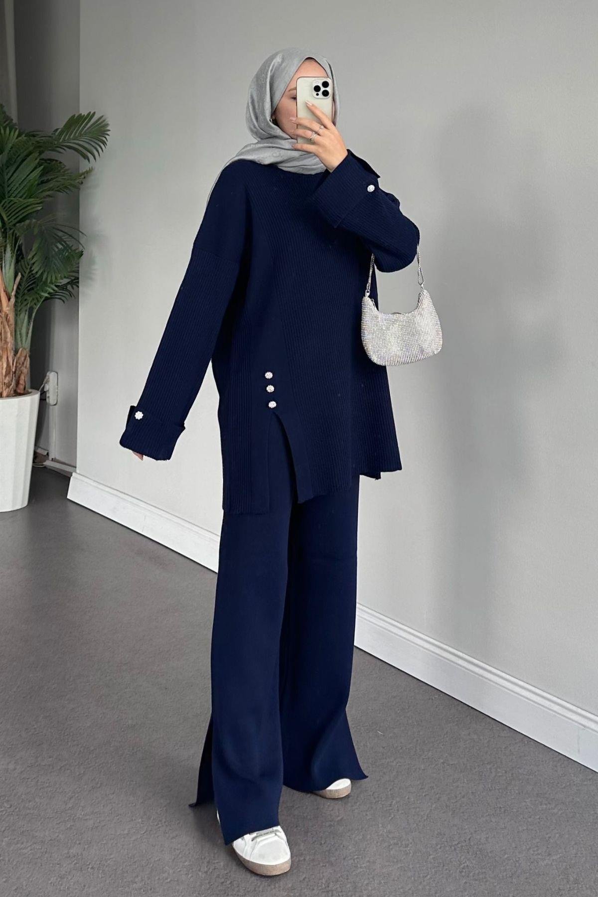 Teressa Triko Takım Lacivert, Fiyatları 