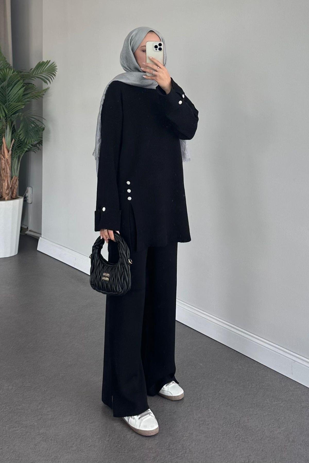 Teressa Triko Takım Siyah, Fiyatları 