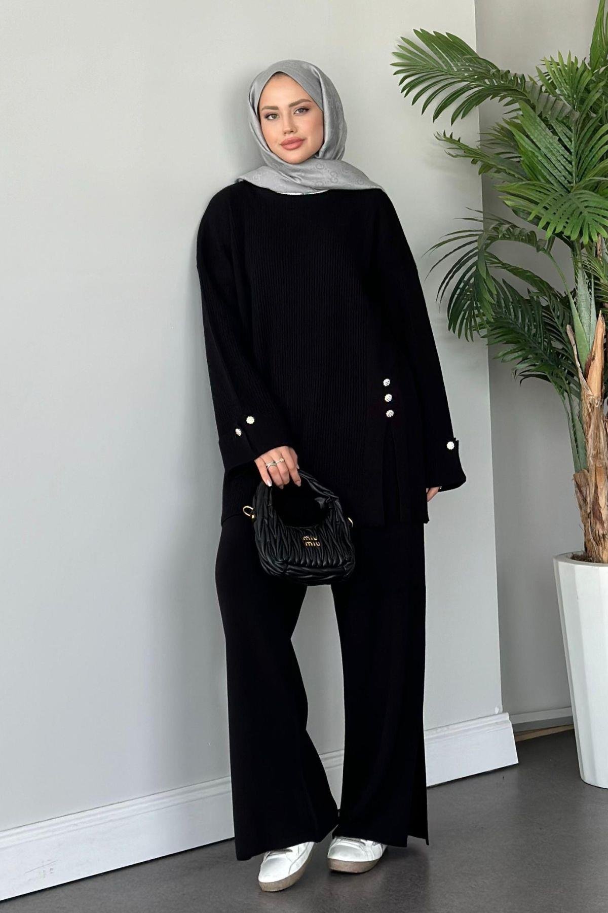 Teressa Triko Takım Siyah, Fiyatları 