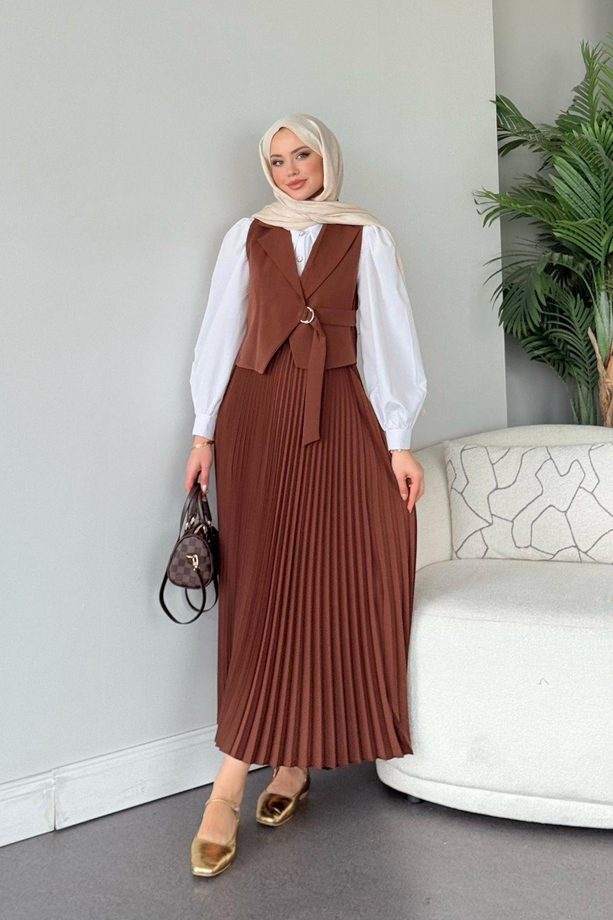 Tuana Etekli Takım Kahve, Fiyatları Tuana Etekli Takım Kahve- Haza Moda 
