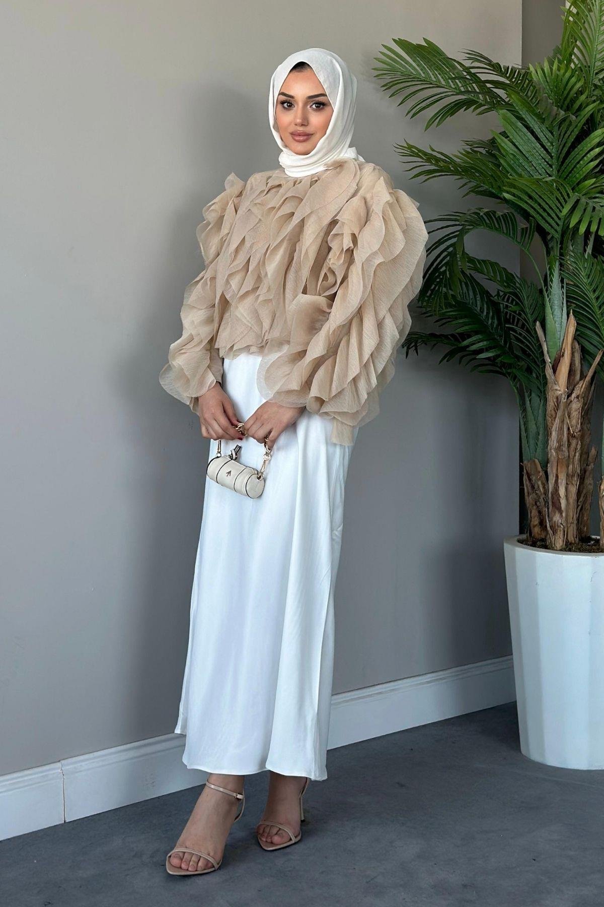 Tütü Gömlek Bej, Fiyatları 