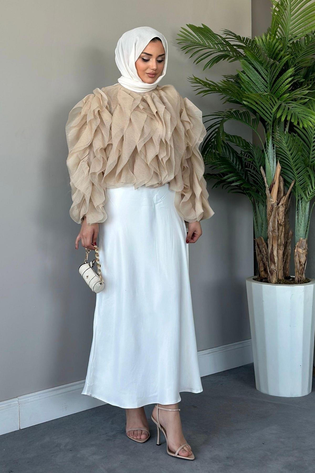 Tütü Gömlek Bej, Fiyatları 