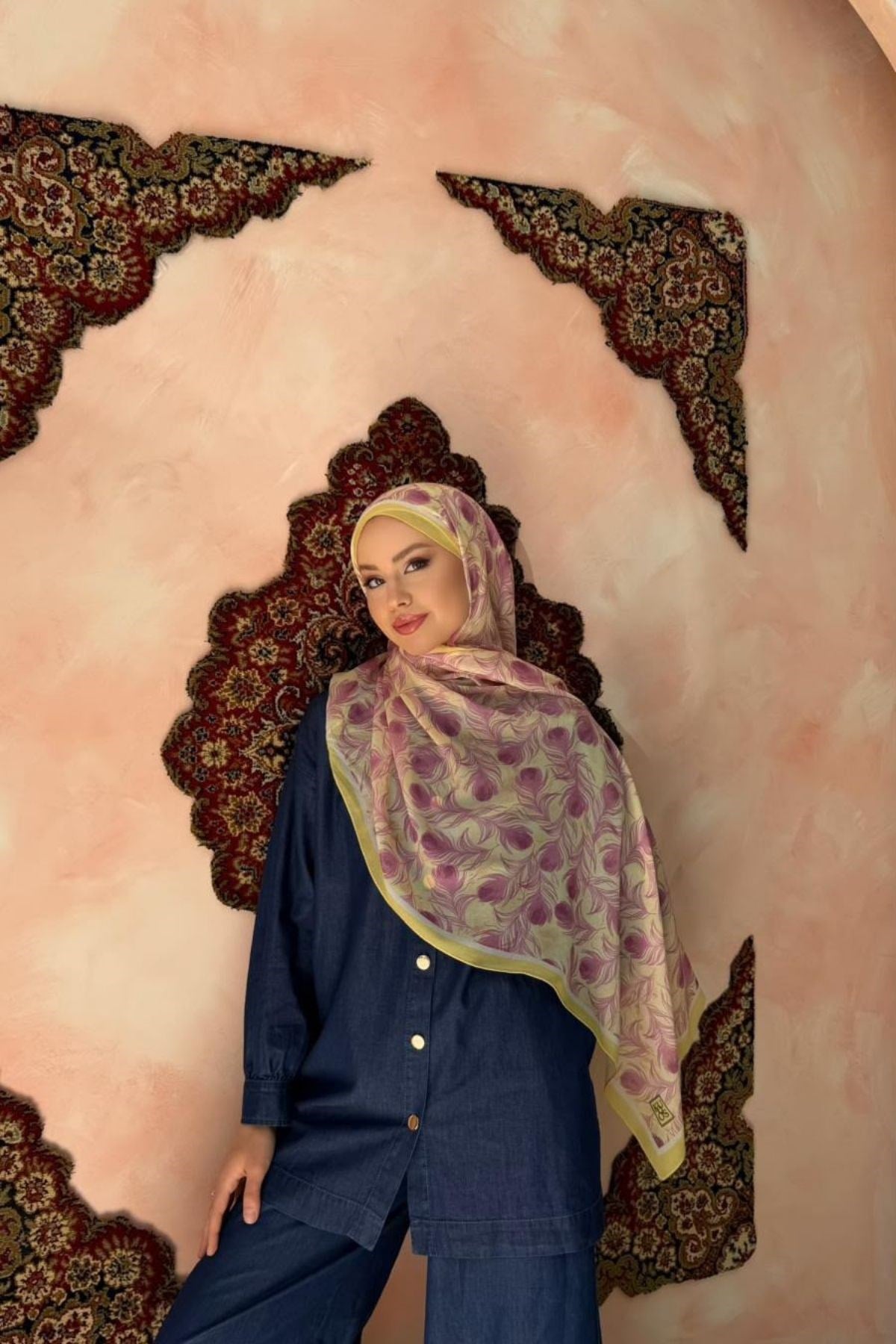 Tüy Desenli Şal Pembe, Fiyatları 