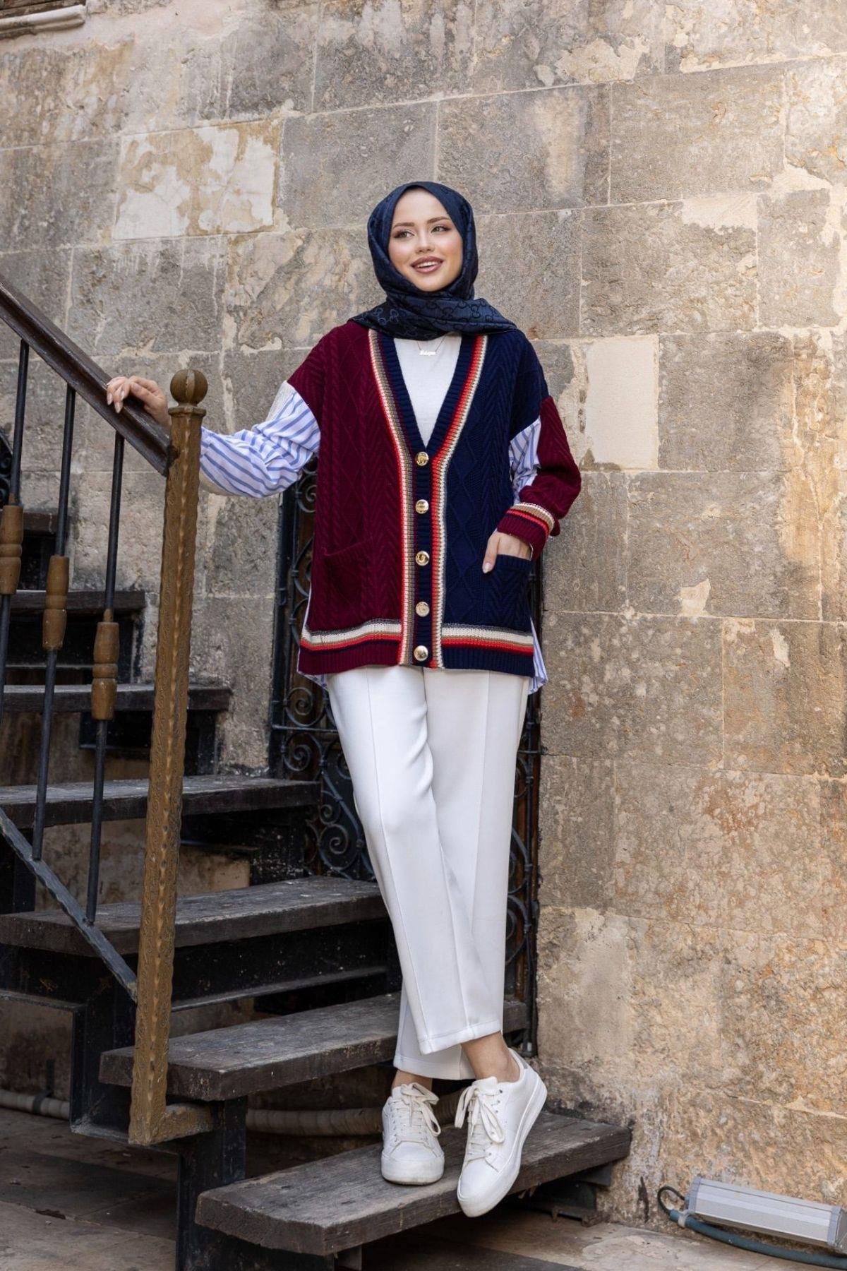 Tws Muadil Hırka Bordo, Fiyatları Tws Muadil Hırka Bordo- Haza Moda 