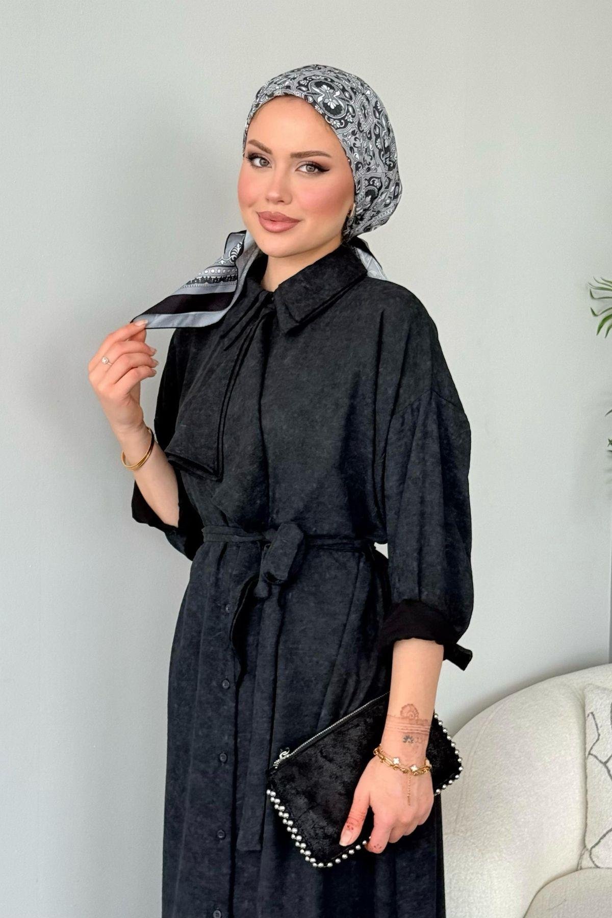 Urla Fırfırlı Elbise Siyah, Fiyatları Urla Fırfırlı Elbise Siyah