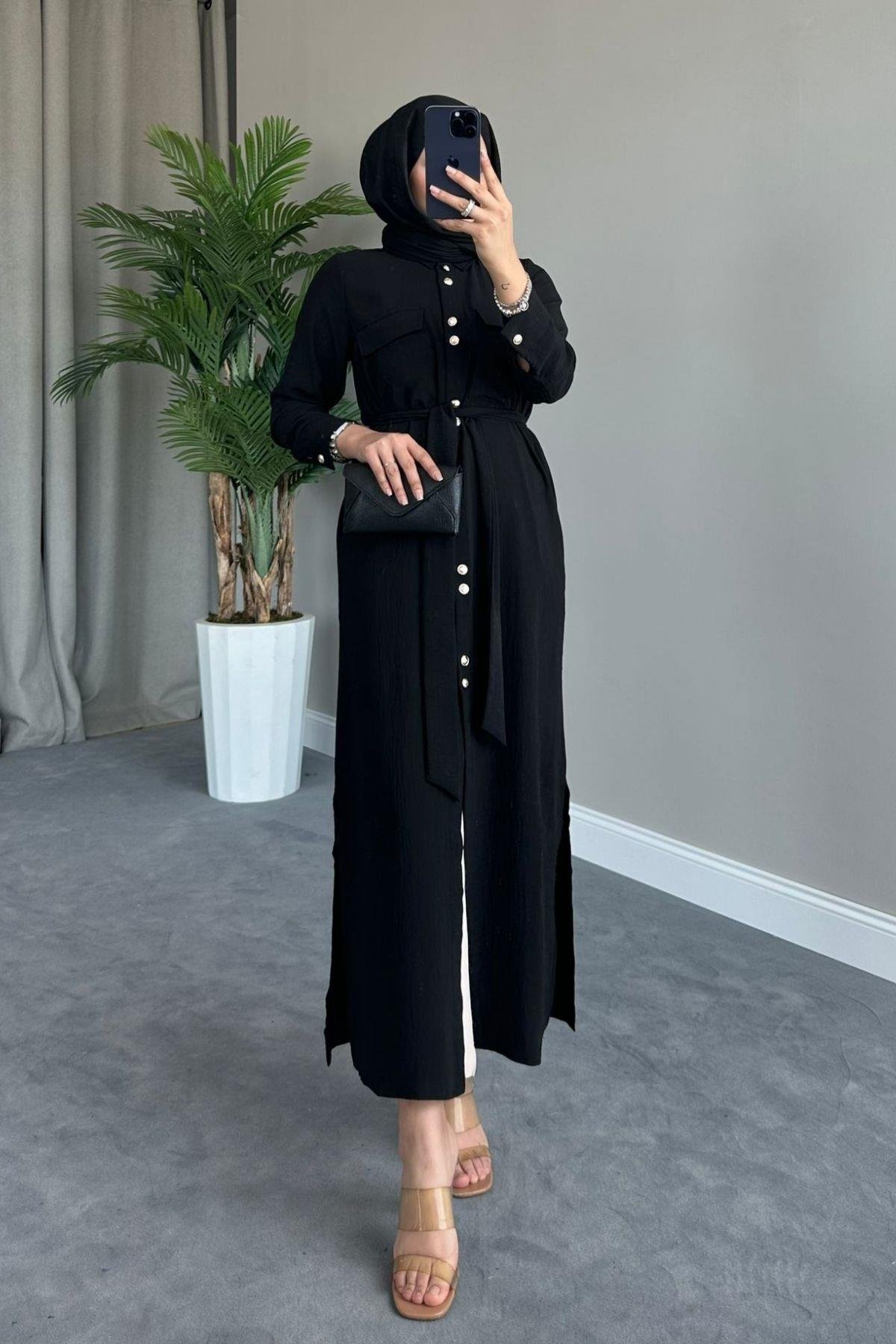 Uzun Altn Tunik Elbise Siyah, Fiyatları 