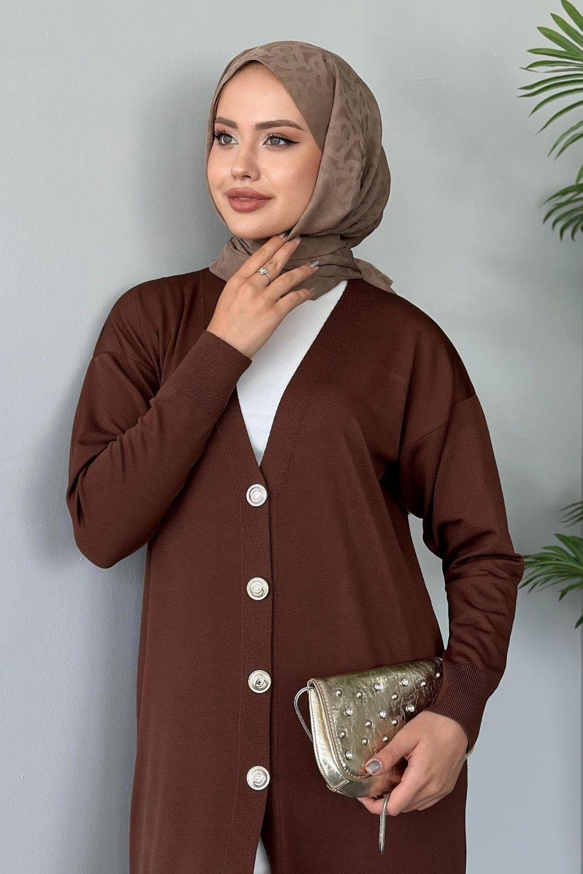 Uzun Soğuk İp Hırka Kahve, Fiyatları 