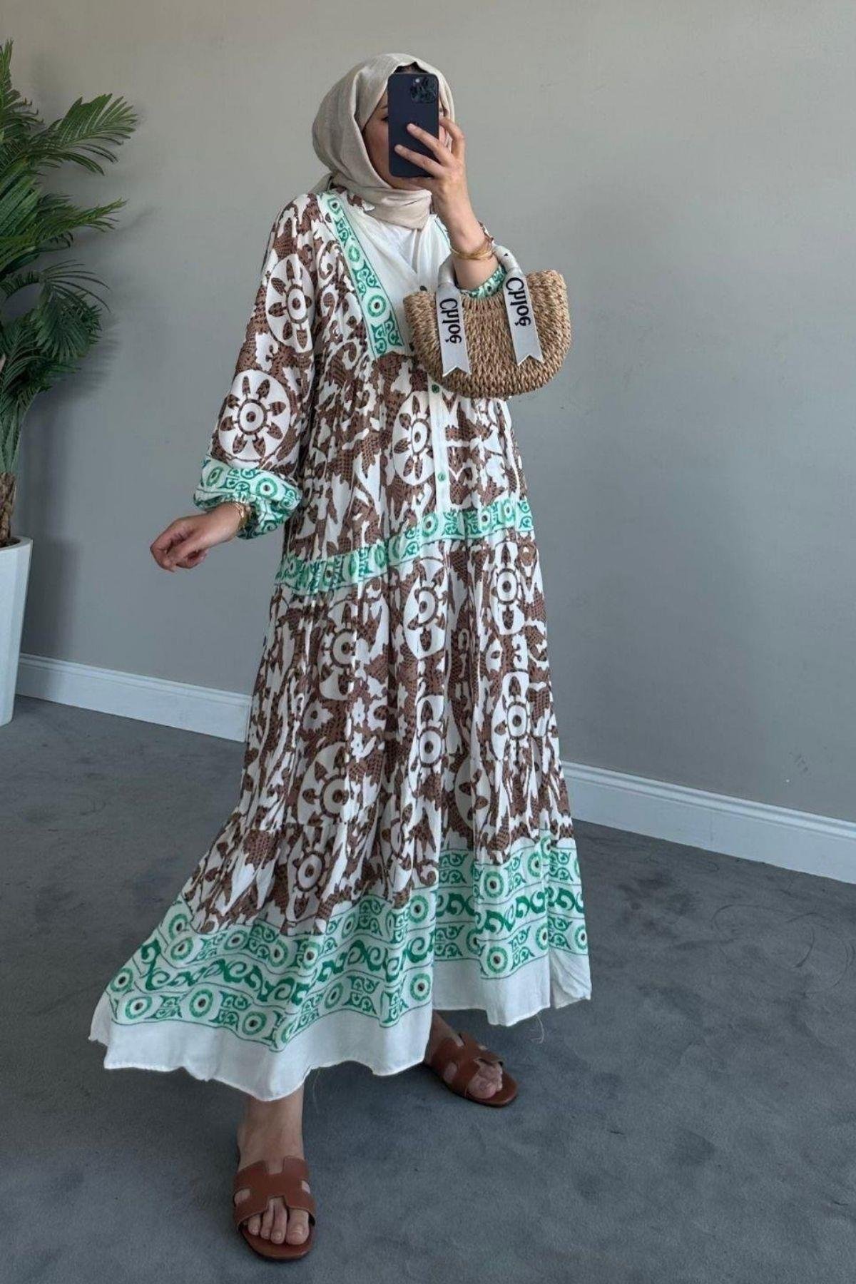 Valor Viskon Elbise Kahverengi, Fiyatları 