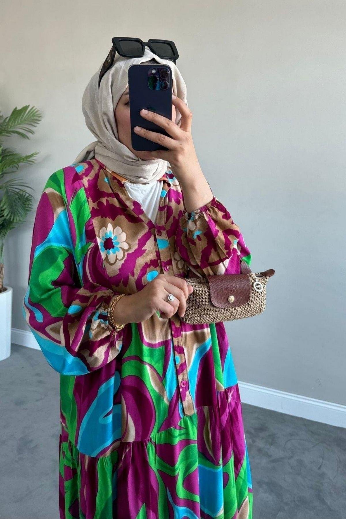 Valor Viskon Elbise Mor, Fiyatları 