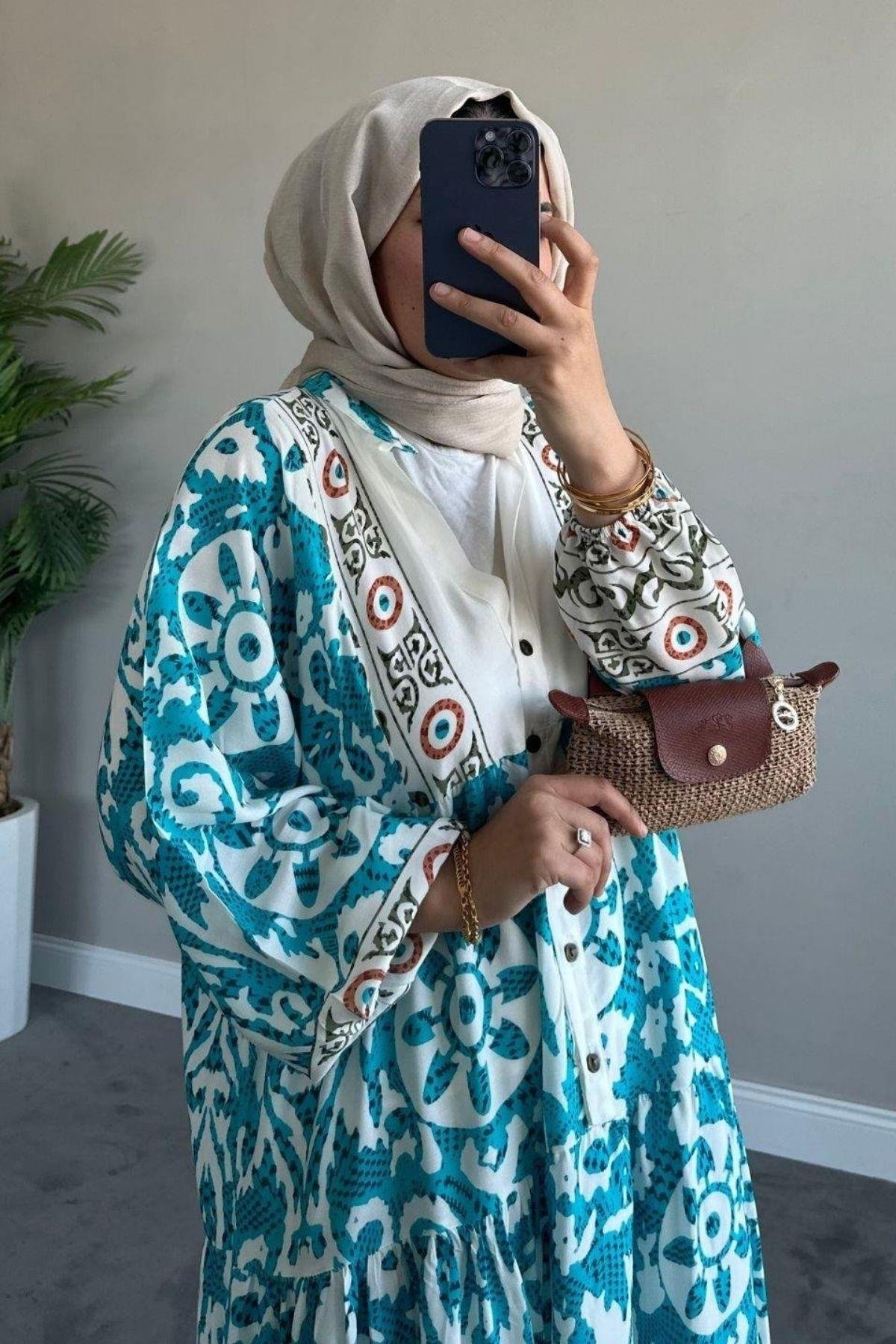 Valor Viskon Elbise Turkuaz, Fiyatları 