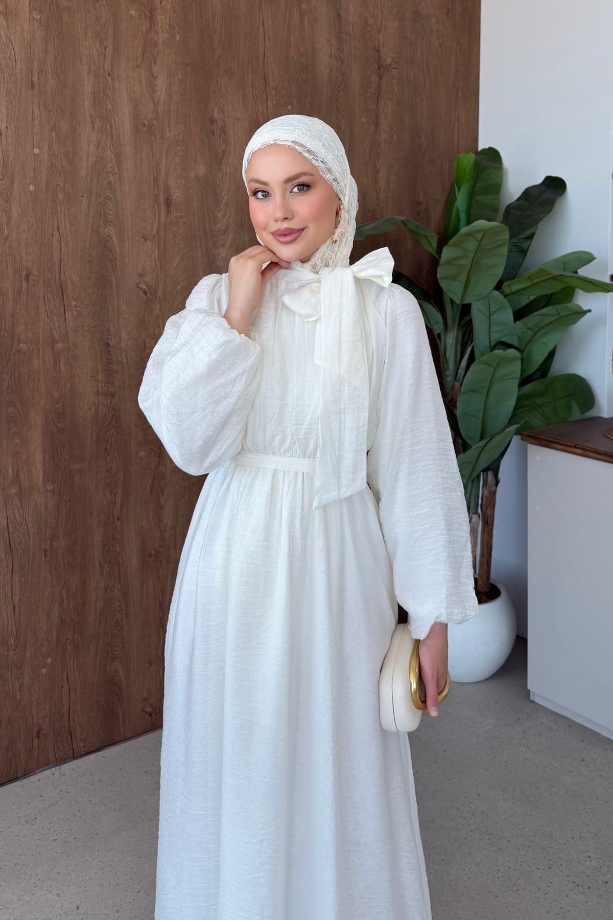 Vanilya Fiyonk Detay Elbise Ekru, Fiyatları 