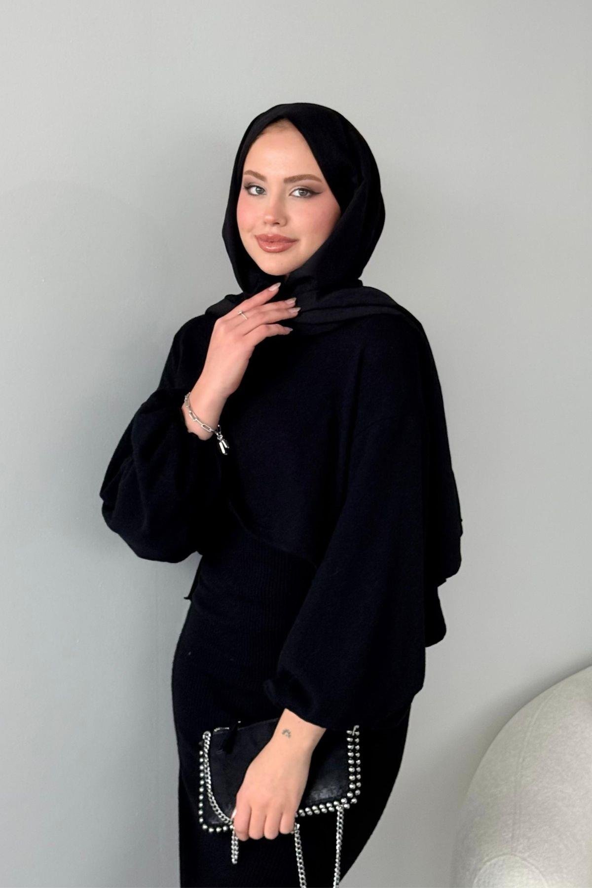 Velvet Triko Elbise Siyah, Fiyatları 