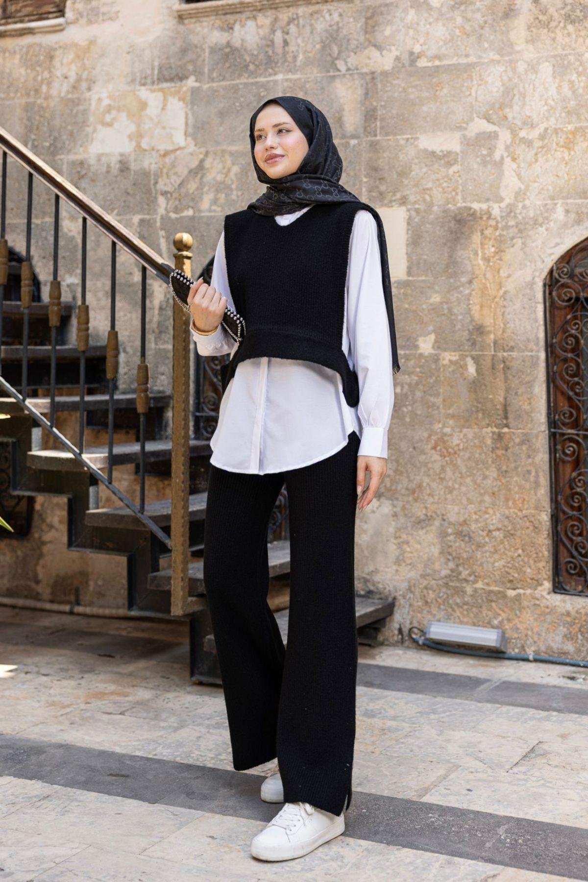 Venüs Üçlü Triko Takım Siyah, Fiyatları Venüs Üçlü Triko Takım Siyah- Haza Moda 