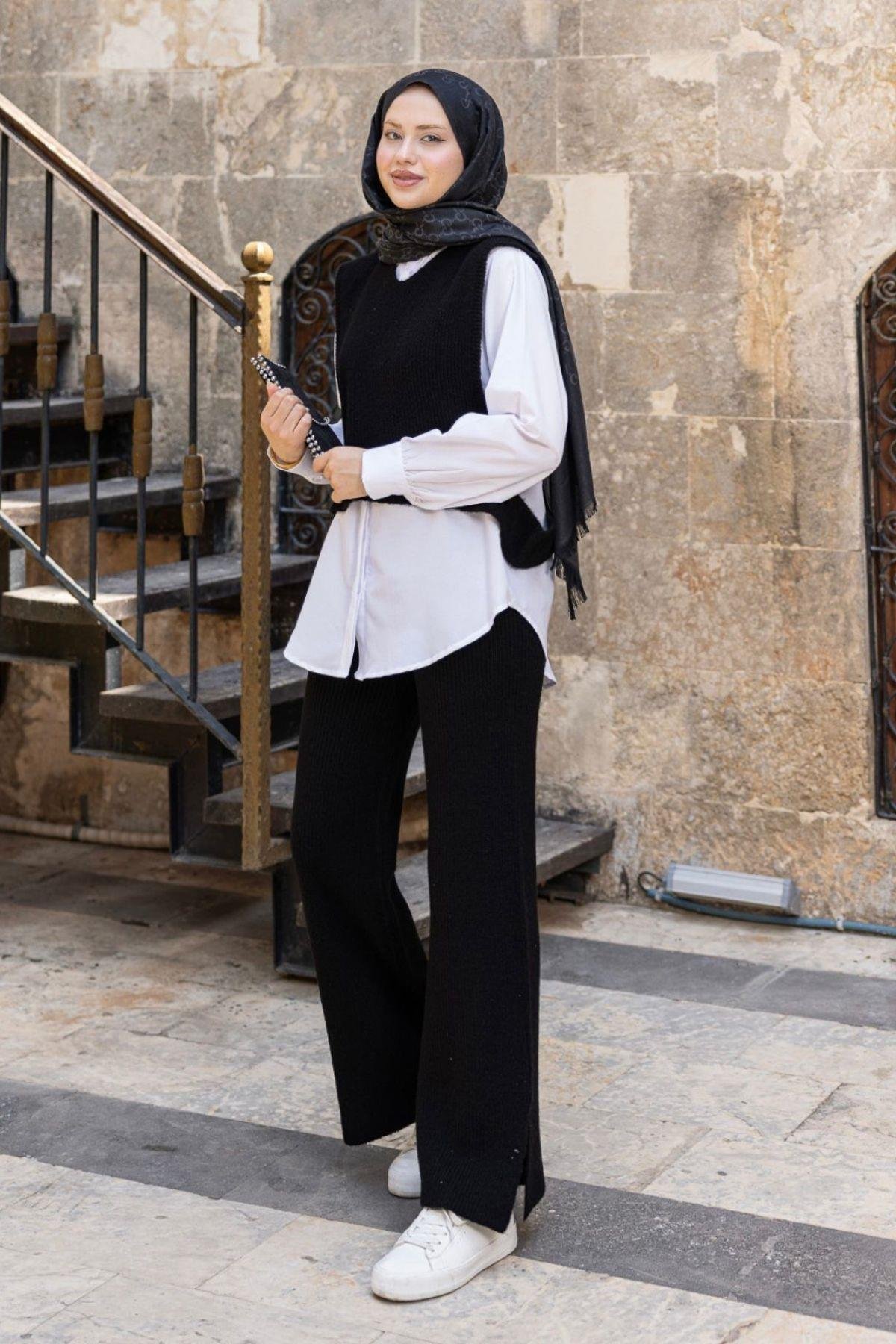 Venüs Üçlü Triko Takım Siyah, Fiyatları Venüs Üçlü Triko Takım Siyah- Haza Moda 