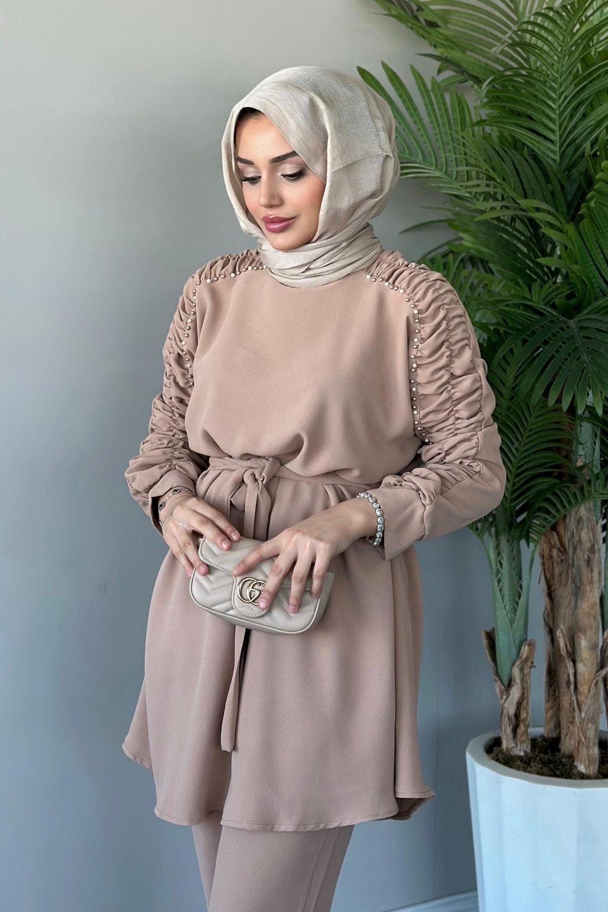 Verda Boncuk Takım Bej, Fiyatları 