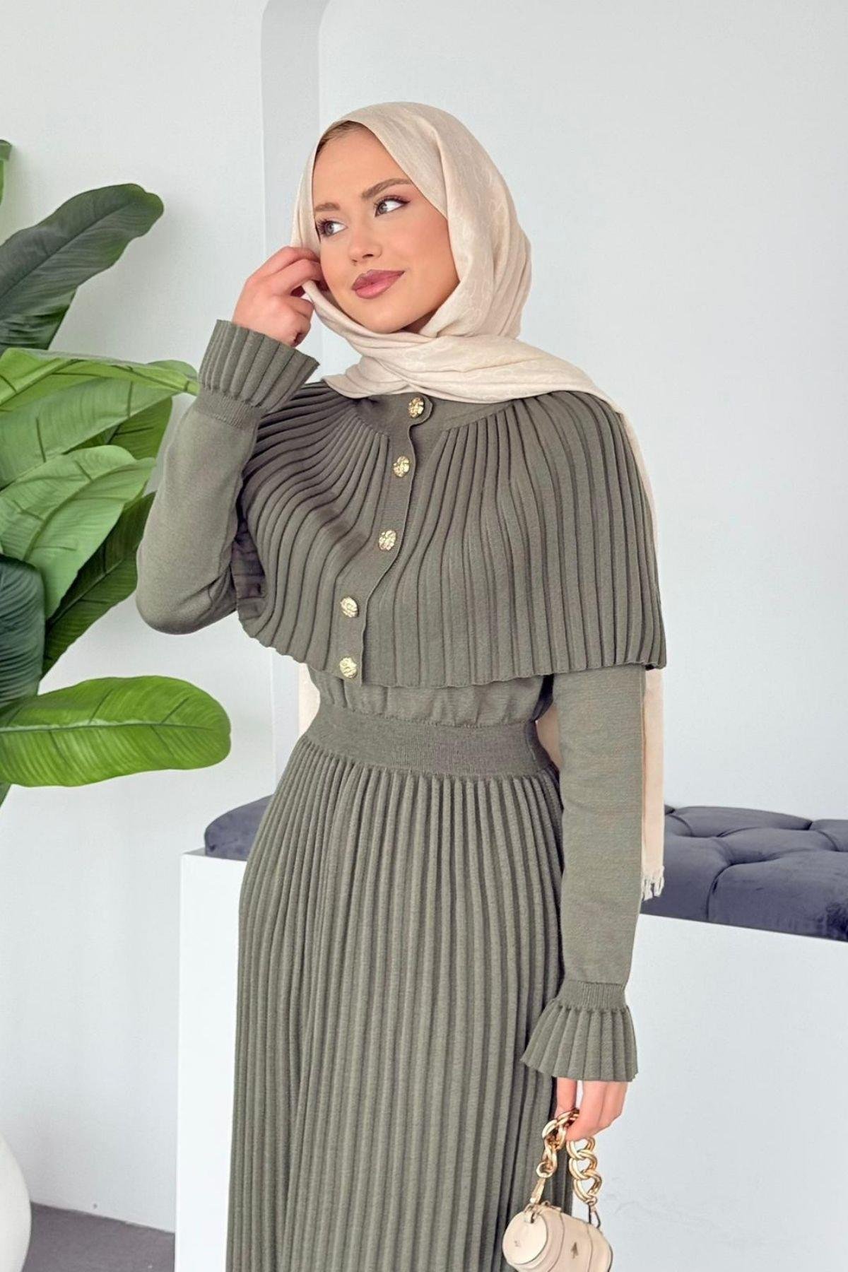 Veronika Tasarım Elbise Haki, Fiyatları 