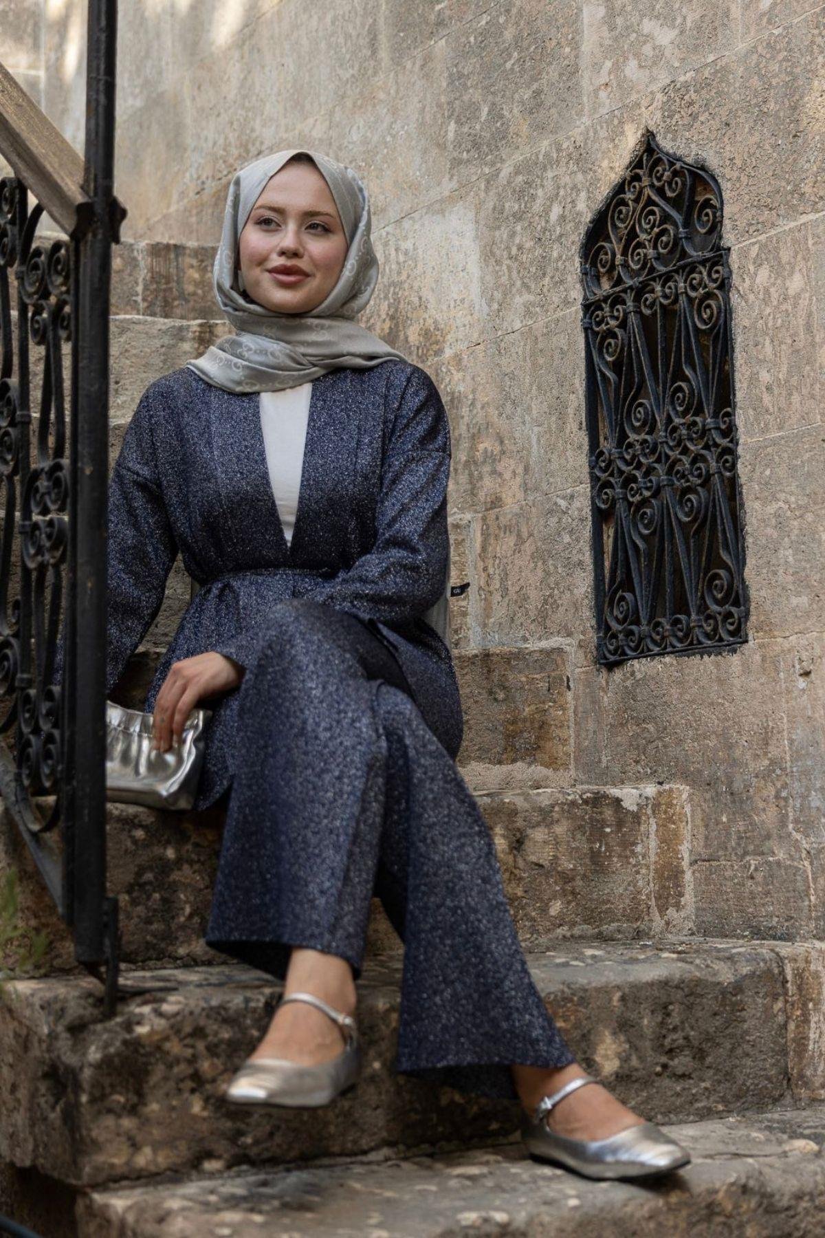 Victoria Simli Takım Lacivert, Fiyatları Victoria Simli Takım Lacivert- Haza Moda 