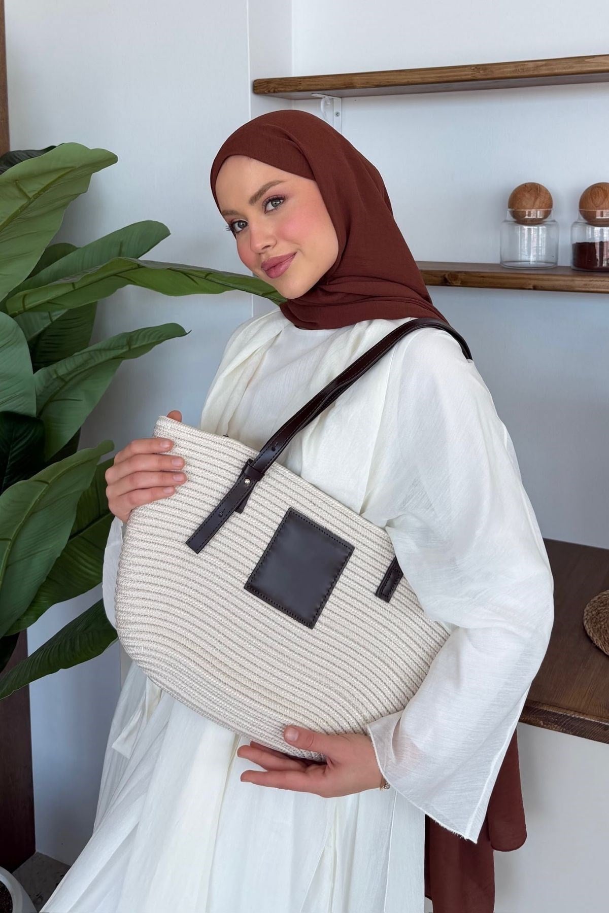 Vittoria Handmade Hasır Çanta Bej, Fiyatları 