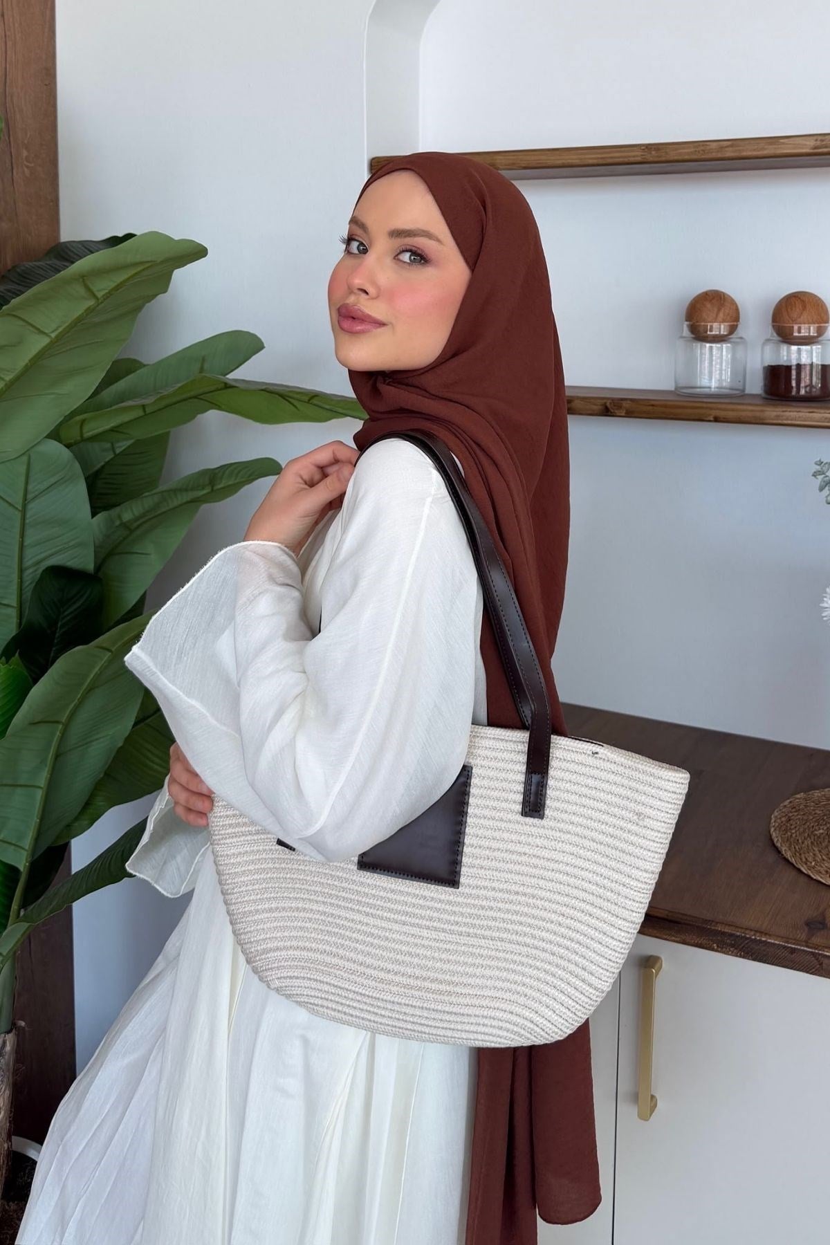 Vittoria Handmade Hasır Çanta Bej, Fiyatları 