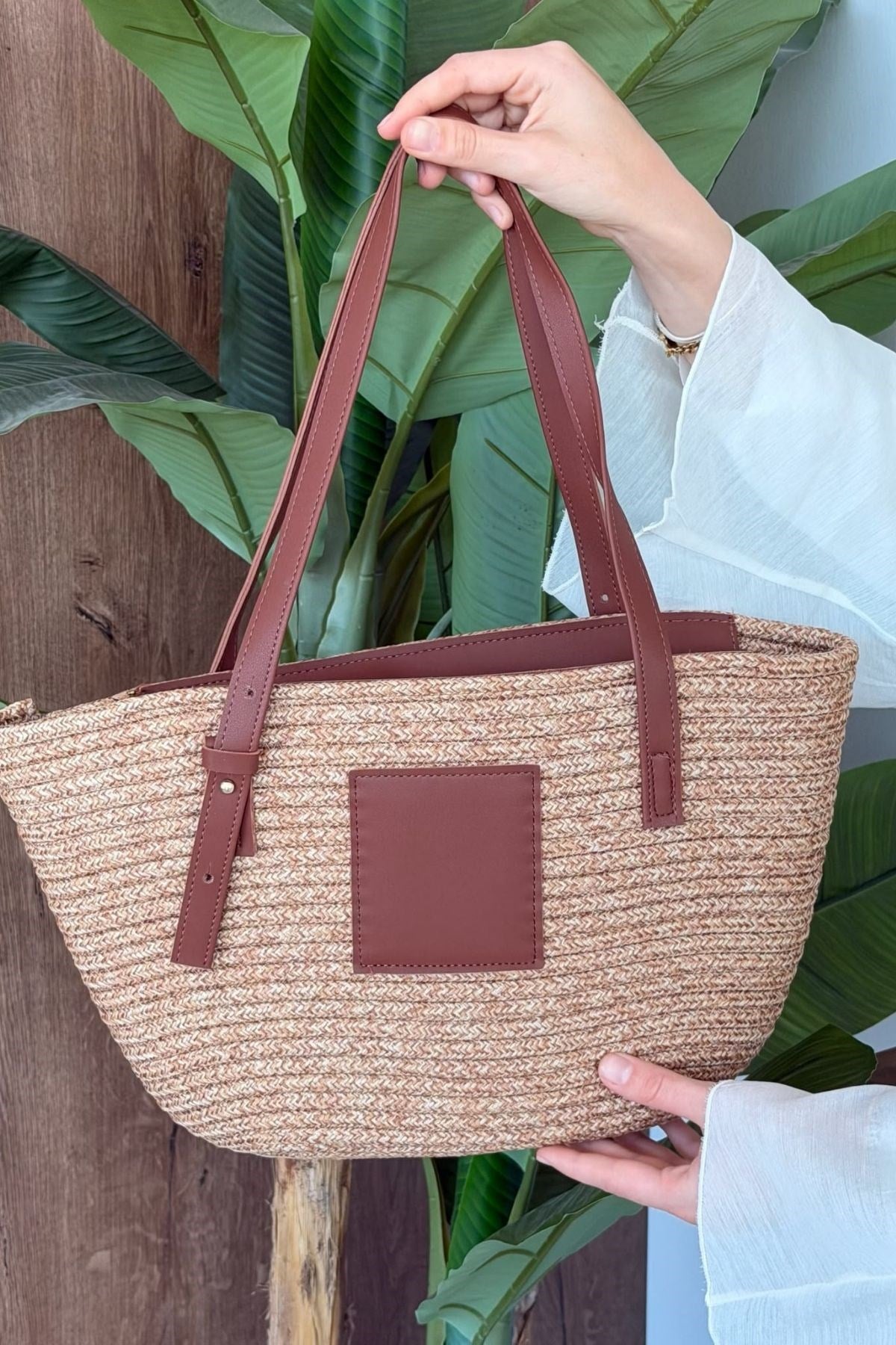 Vittoria Handmade Hasır Çanta Camel, Fiyatları 