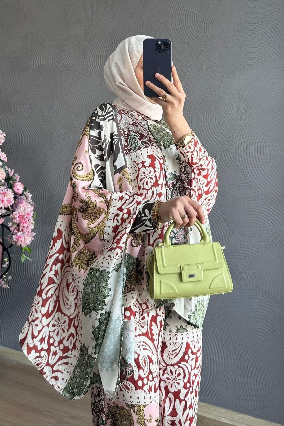 Yarasa Model Kimono Takım  Yeşil, Fiyatları 