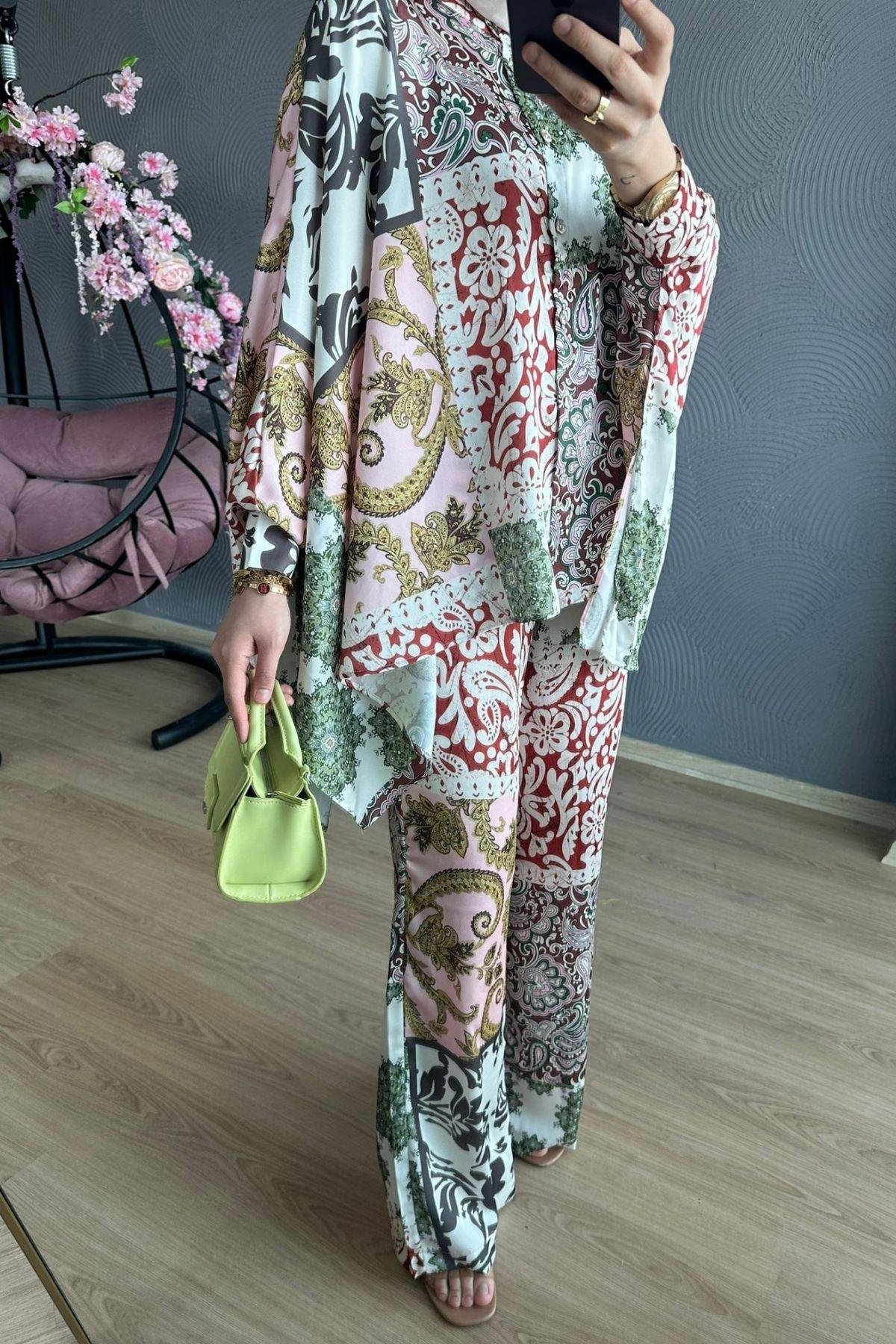 Yarasa Model Kimono Takım  Yeşil, Fiyatları 
