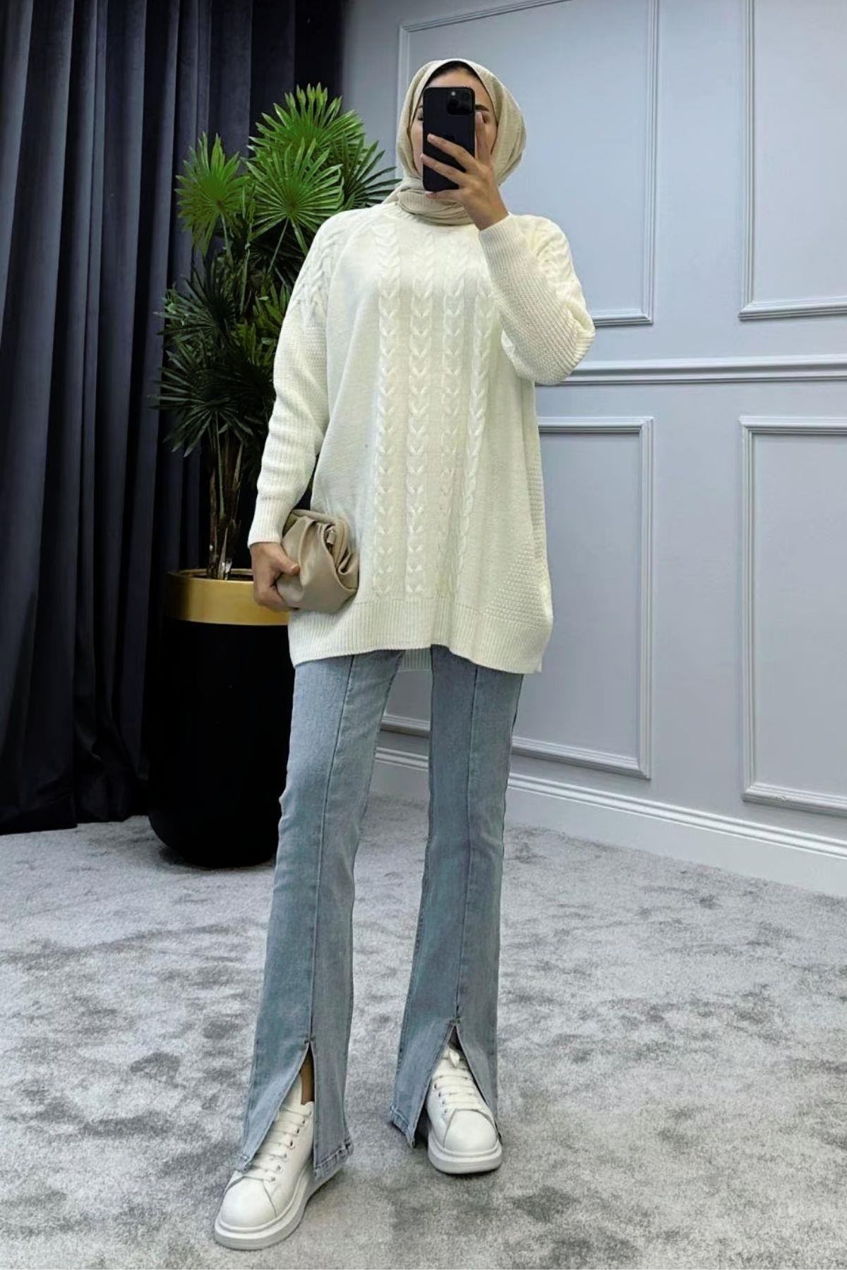 Yarı Örgü Kazak Ekru, Fiyatları 