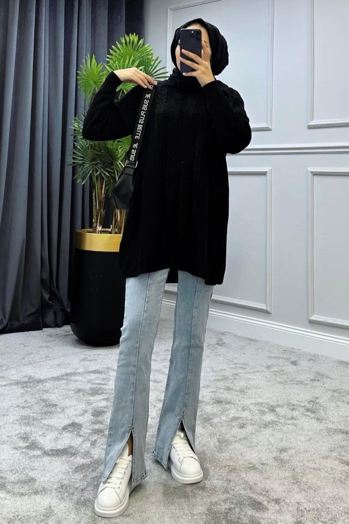 Yarı Örgü Kazak Siyah, Fiyatları 