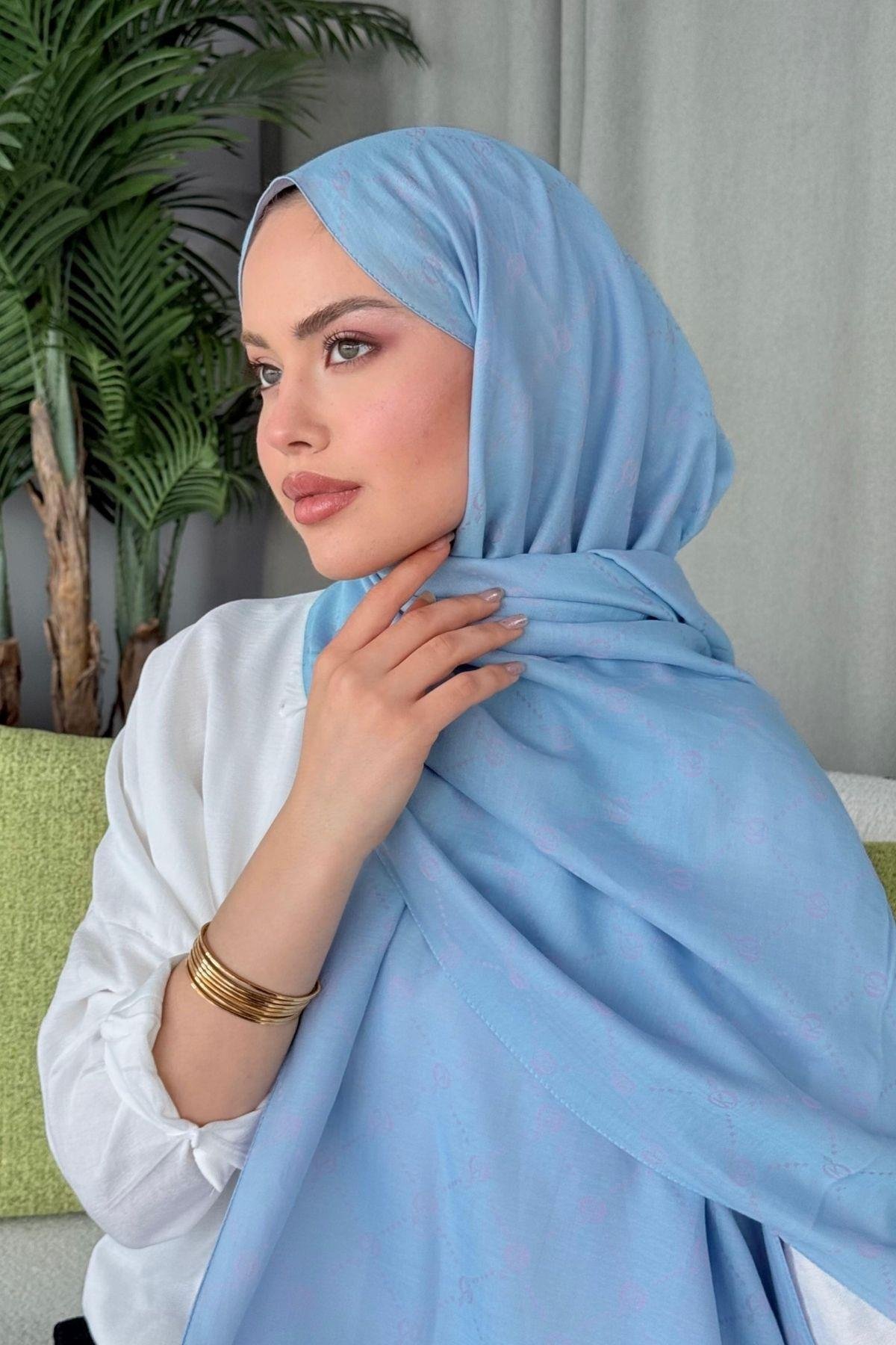 Yaz Esintisi Desen Şal Bebemavi, Fiyatları Yaz Esintisi Desen Şal Bebemavi- Haza Moda 