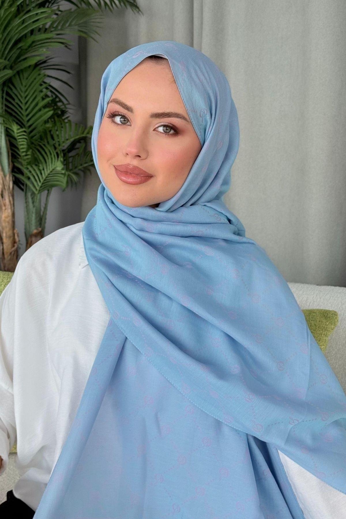 Yaz Esintisi Desen Şal Bebemavi, Fiyatları Yaz Esintisi Desen Şal Bebemavi- Haza Moda 