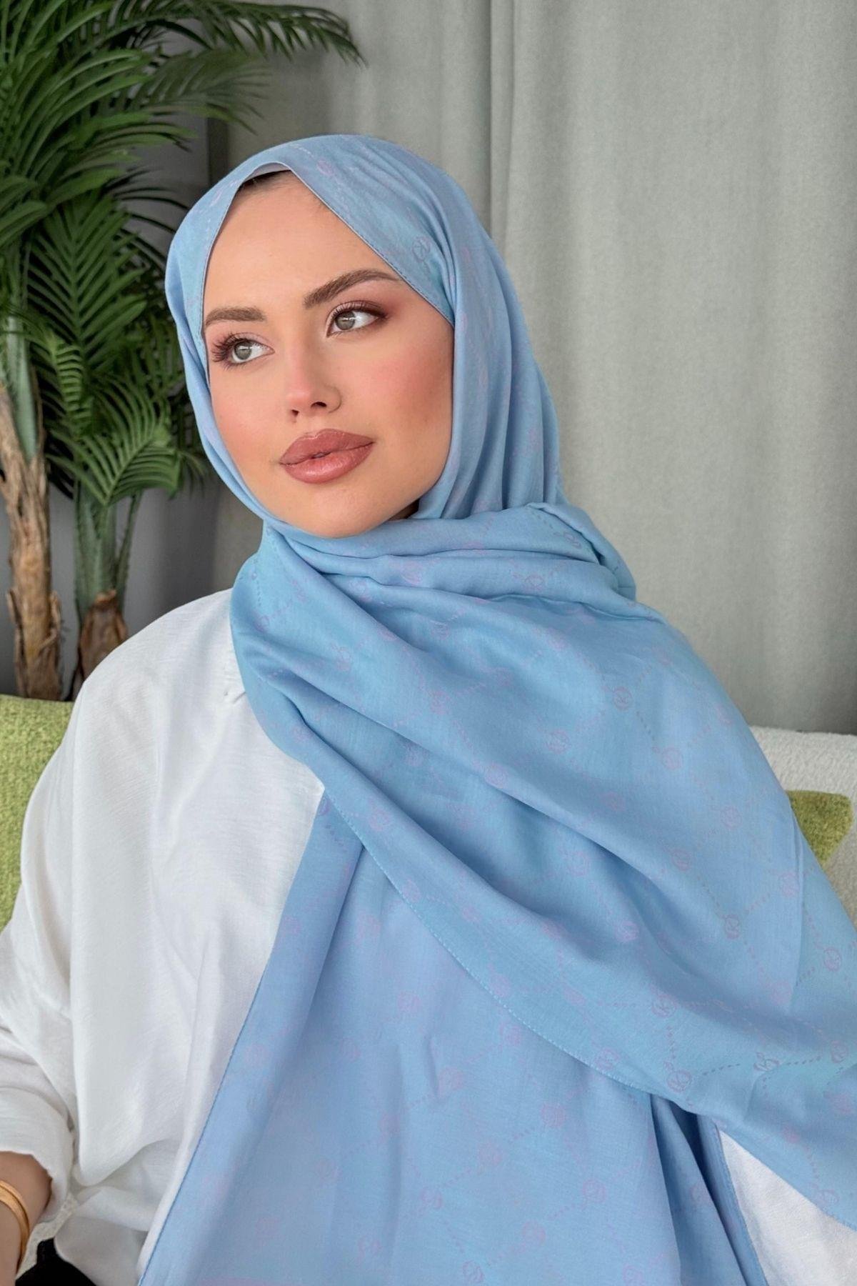 Yaz Esintisi Desen Şal Bebemavi, Fiyatları Yaz Esintisi Desen Şal Bebemavi- Haza Moda 