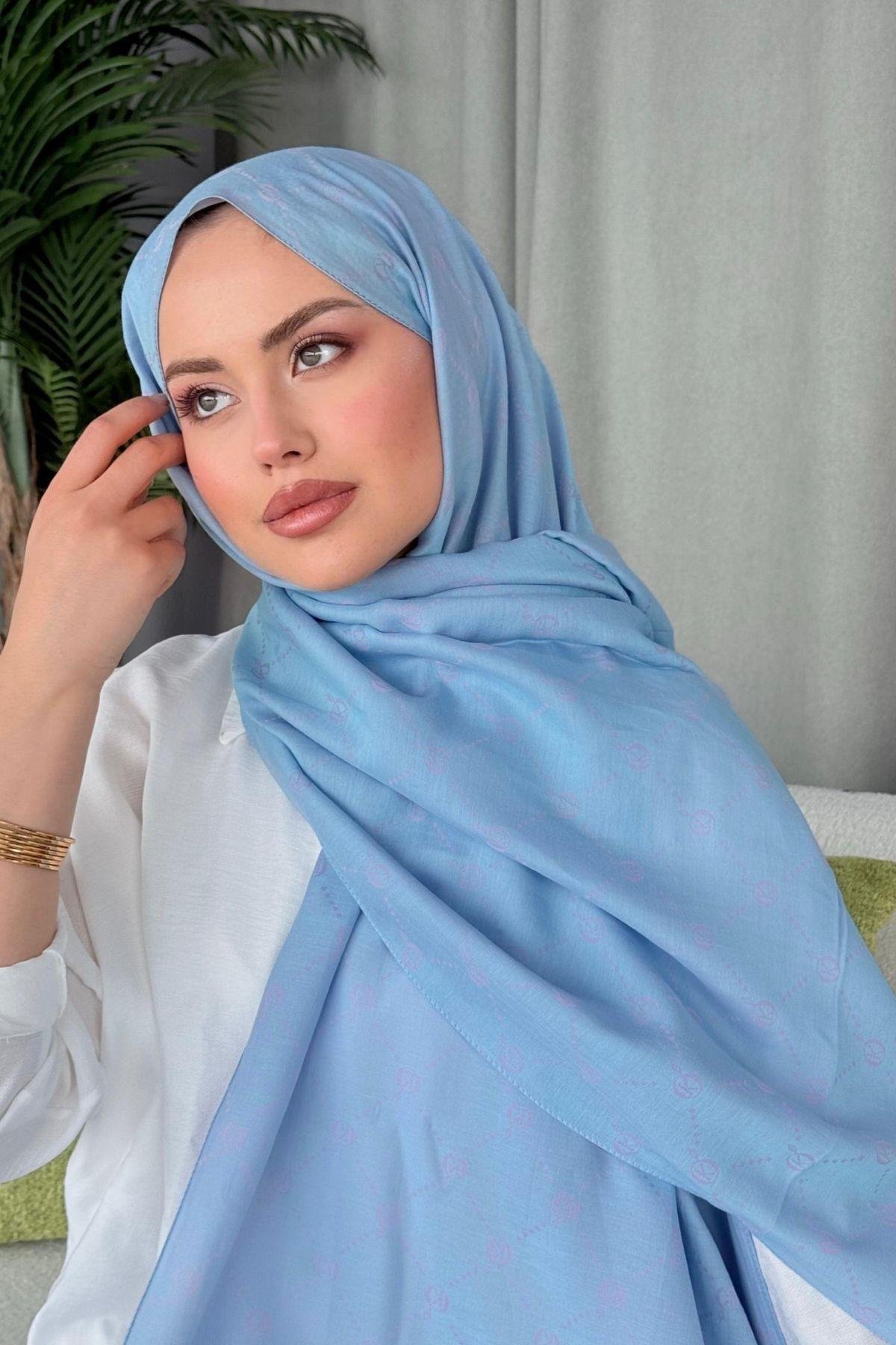 Yaz Esintisi Desen Şal Bebemavi, Fiyatları Yaz Esintisi Desen Şal Bebemavi- Haza Moda 