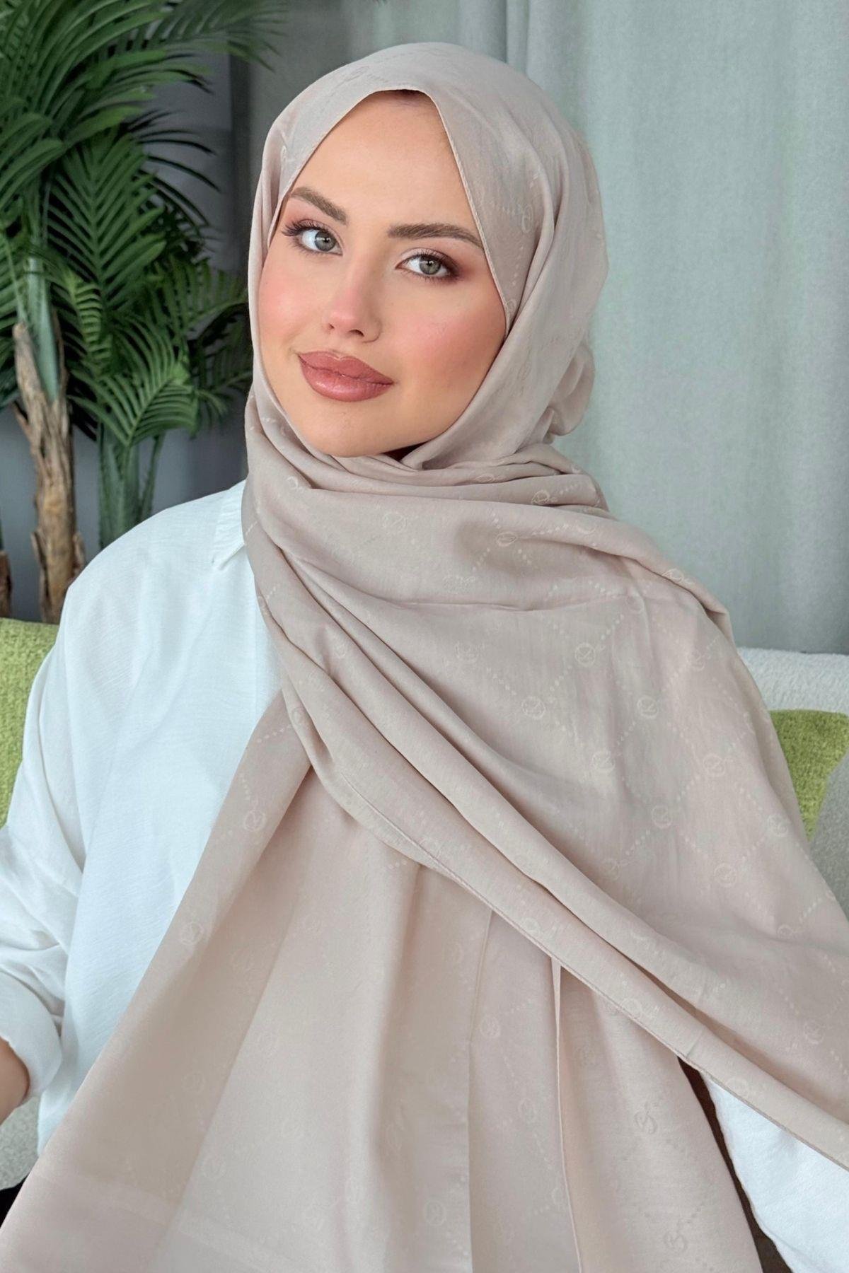 Yaz Esintisi Desen Şal Bej, Fiyatları Yaz Esintisi Desen Şal Bej- Haza Moda 