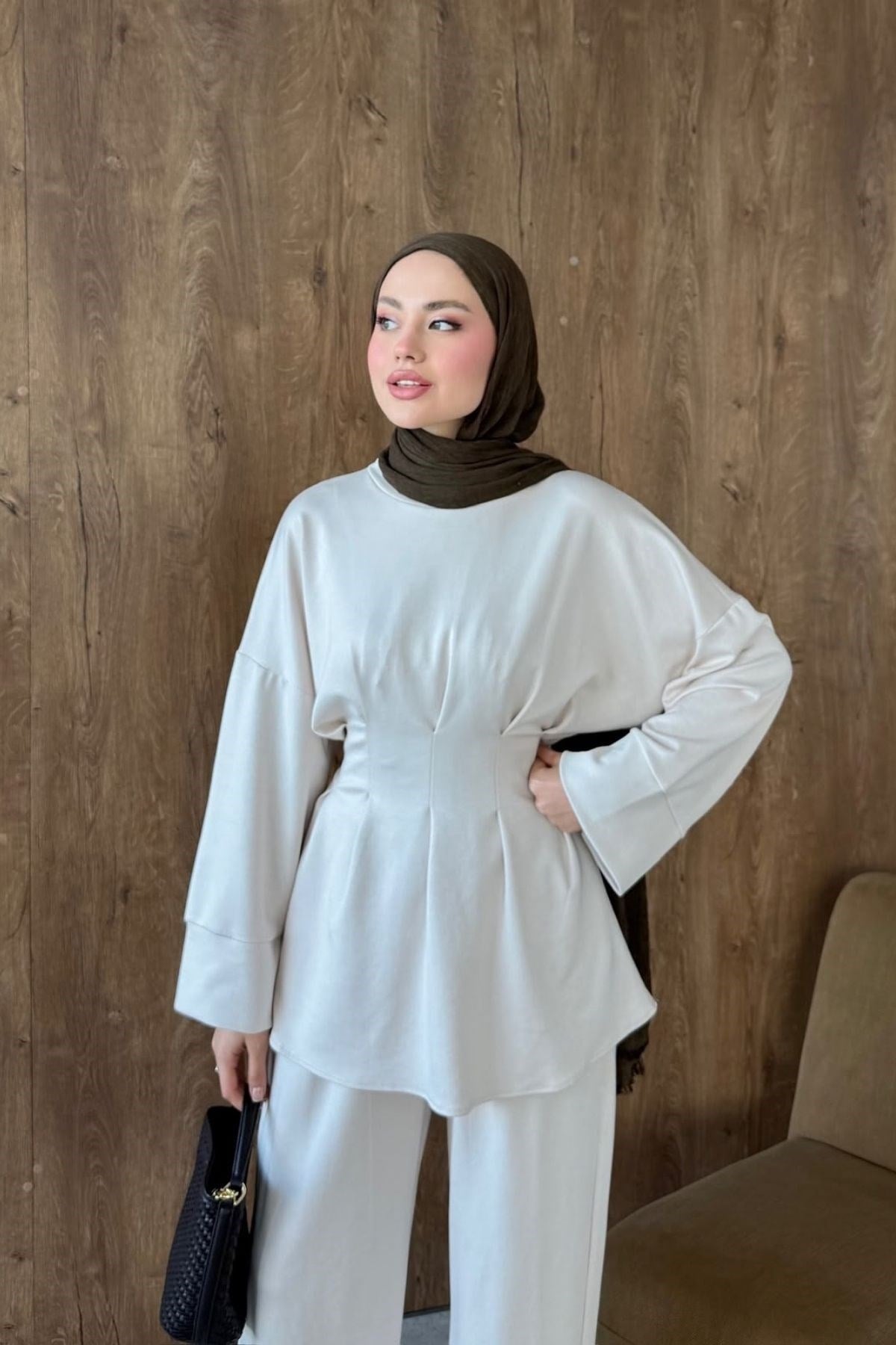 Yelda Bel Pensli Takım Bej, Fiyatları 