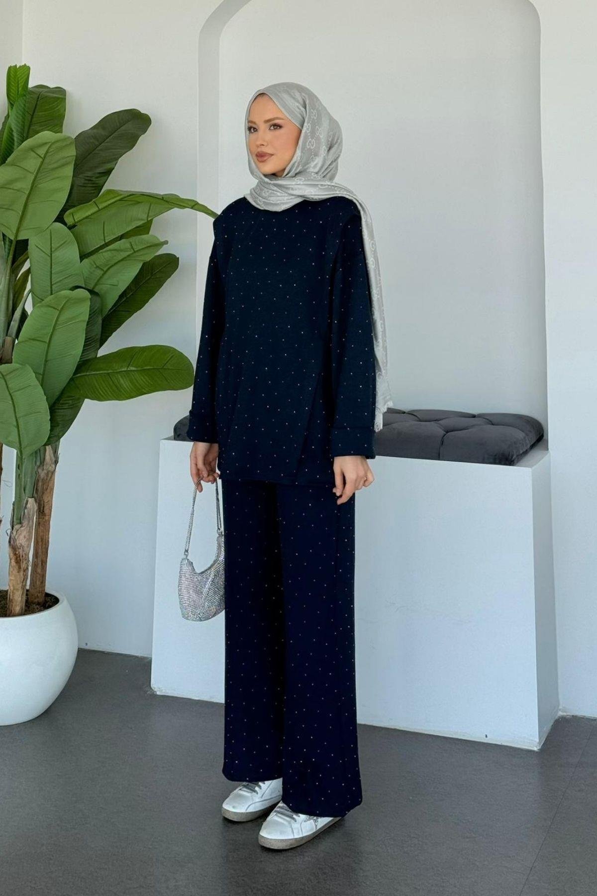 Yemen Taşlı Tasarım Takım Lacivert, Fiyatları 