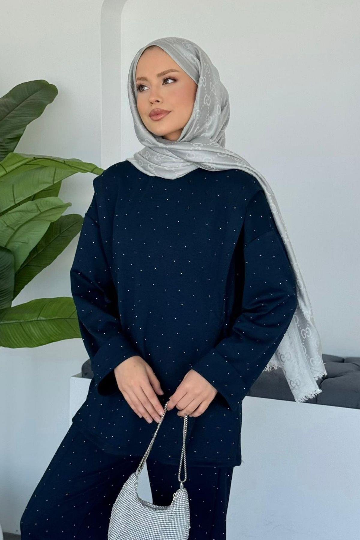 Yemen Taşlı Tasarım Takım Lacivert, Fiyatları 