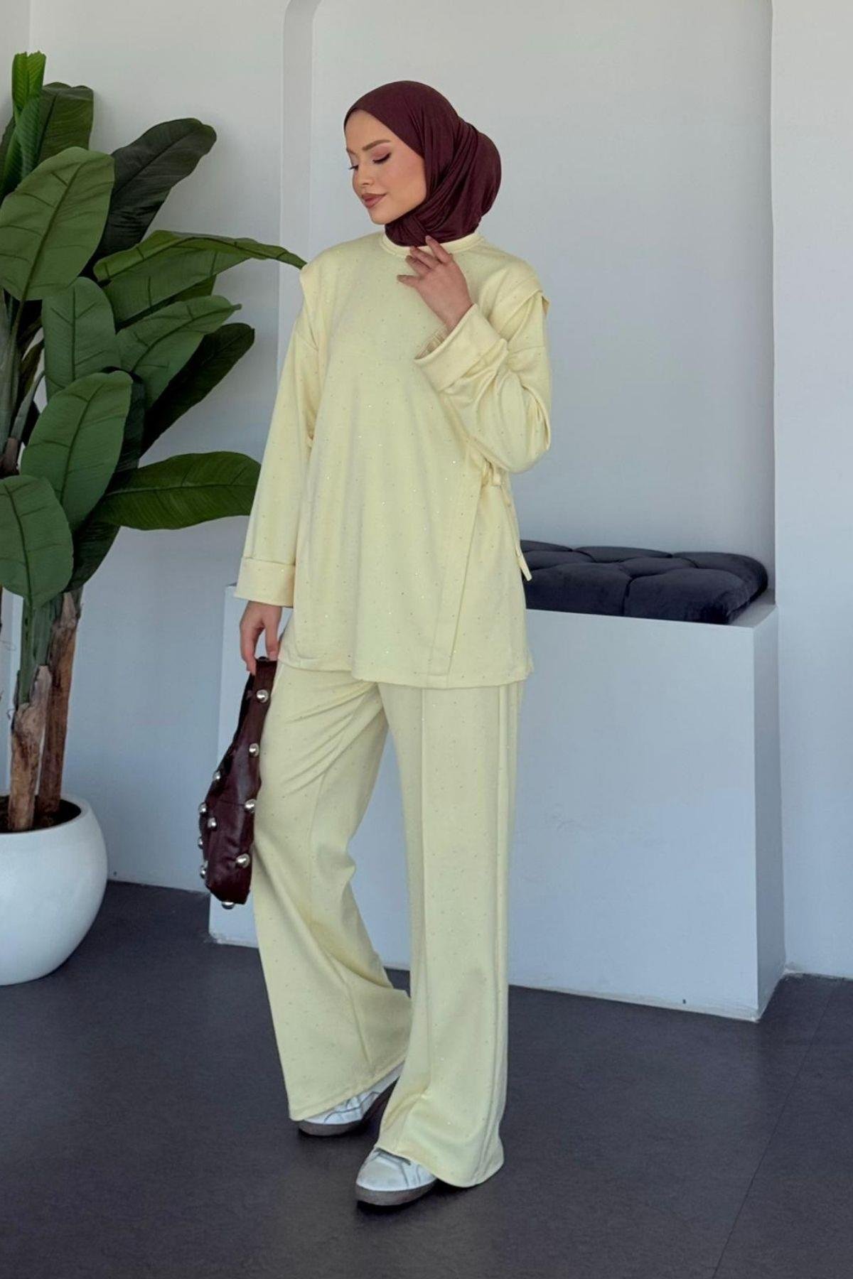 Yemen Taşlı Tasarım Takım Sarı, Fiyatları 